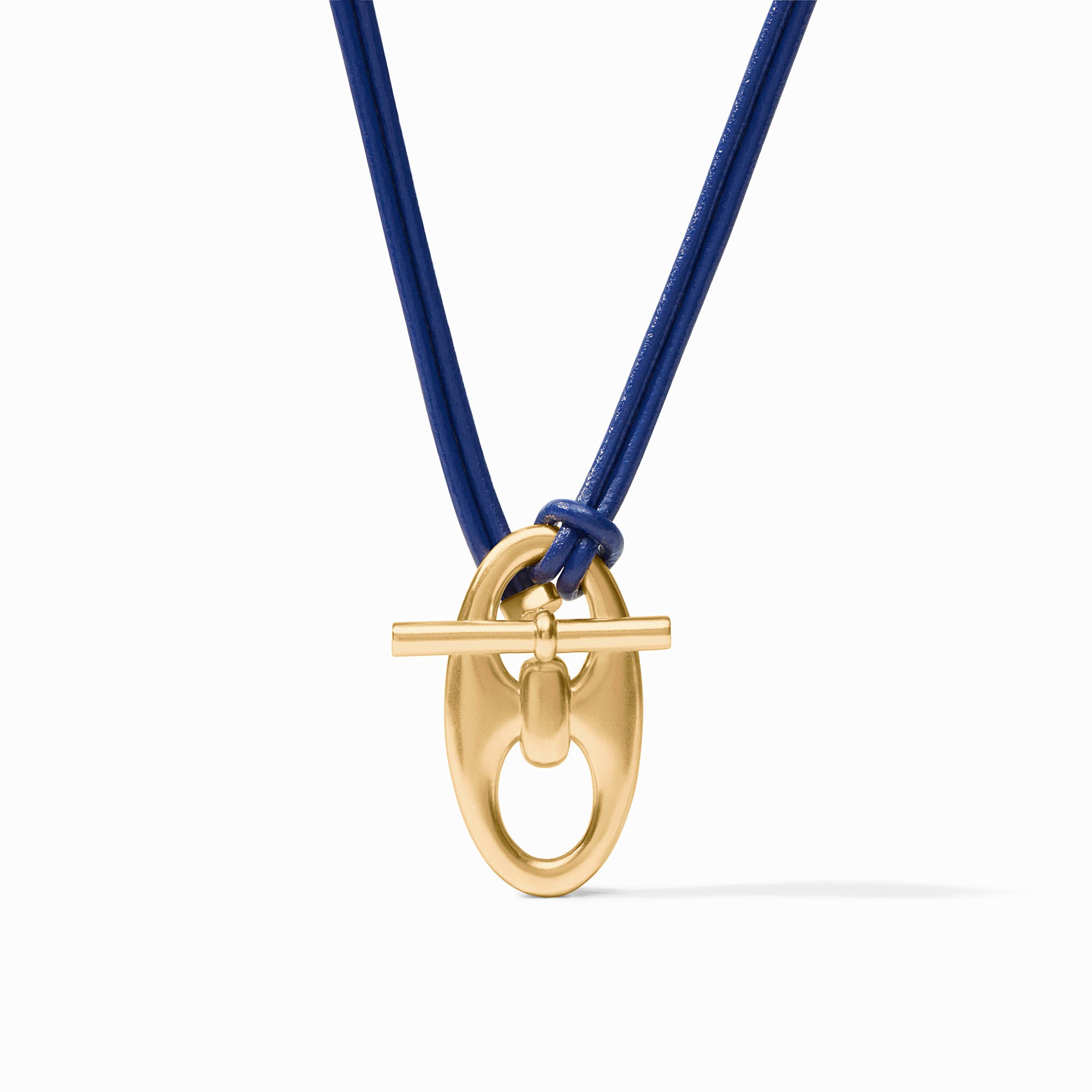 Julie Vos - Pensacola Leather Cord Necklace, Navy