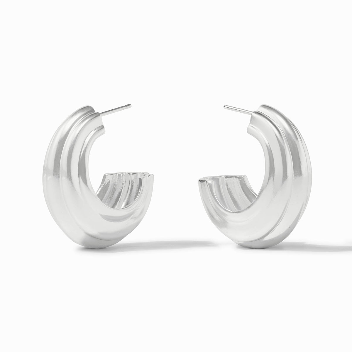 Julie Vos - Portofino Statement Hoop, Silver / Medium
