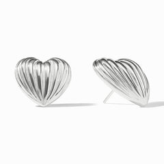 Puffy Heart Statement Stud