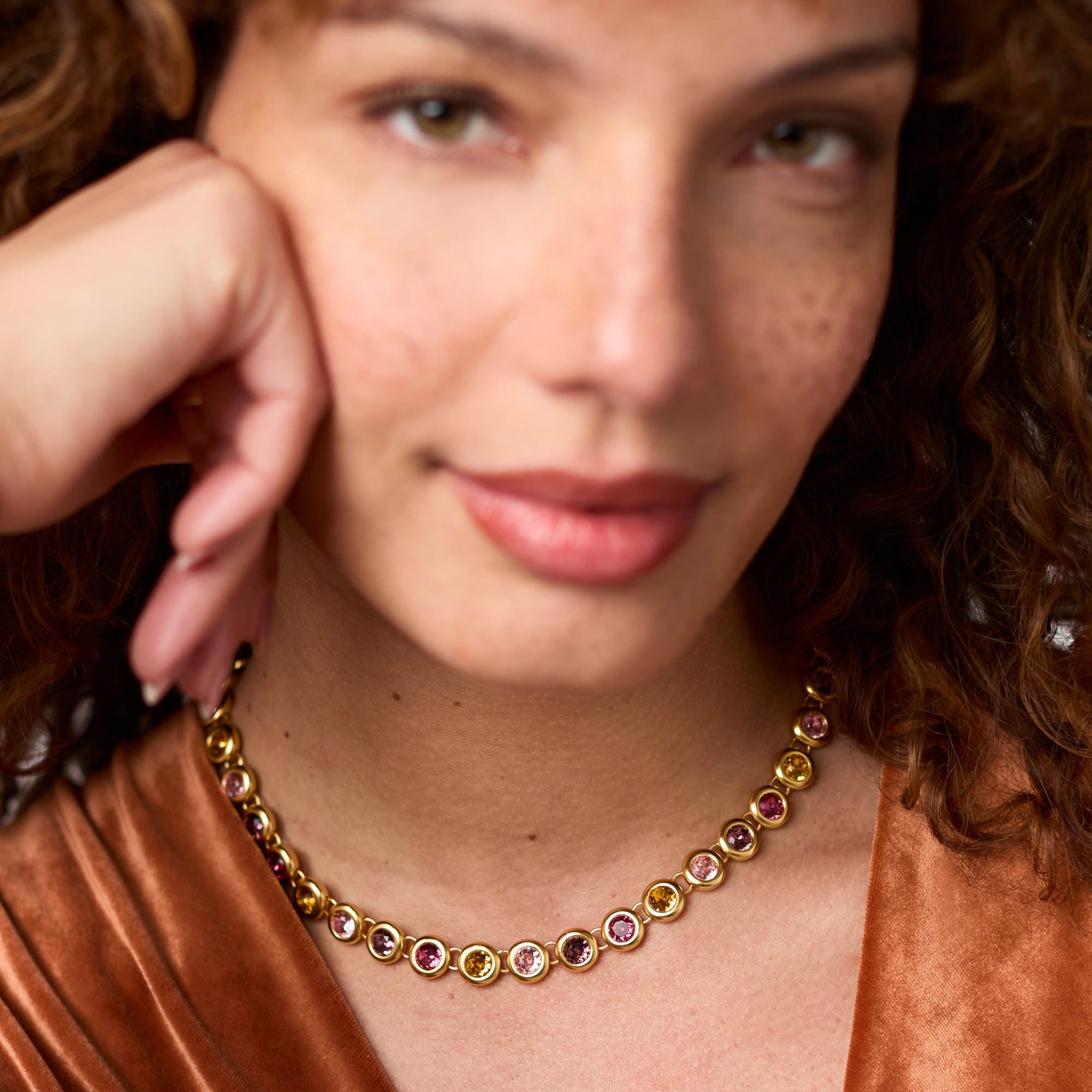 Rainbow Tennis Necklace | Julie Vos