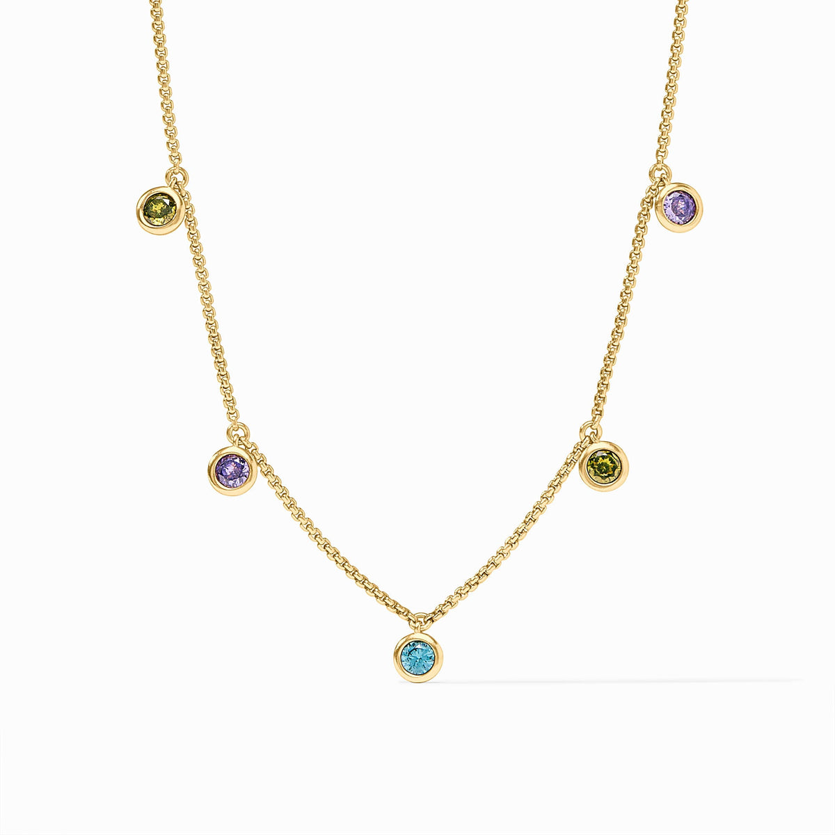Rainbow Delicate Charm Necklace