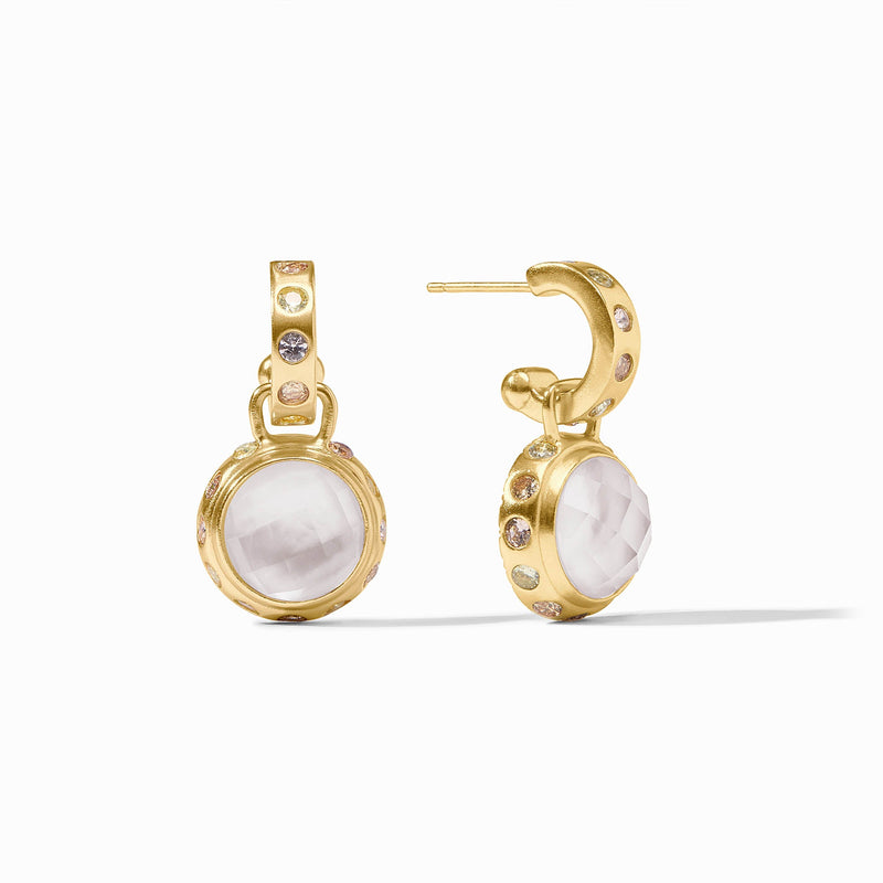 Rainbow Hoop & Charm Earring
