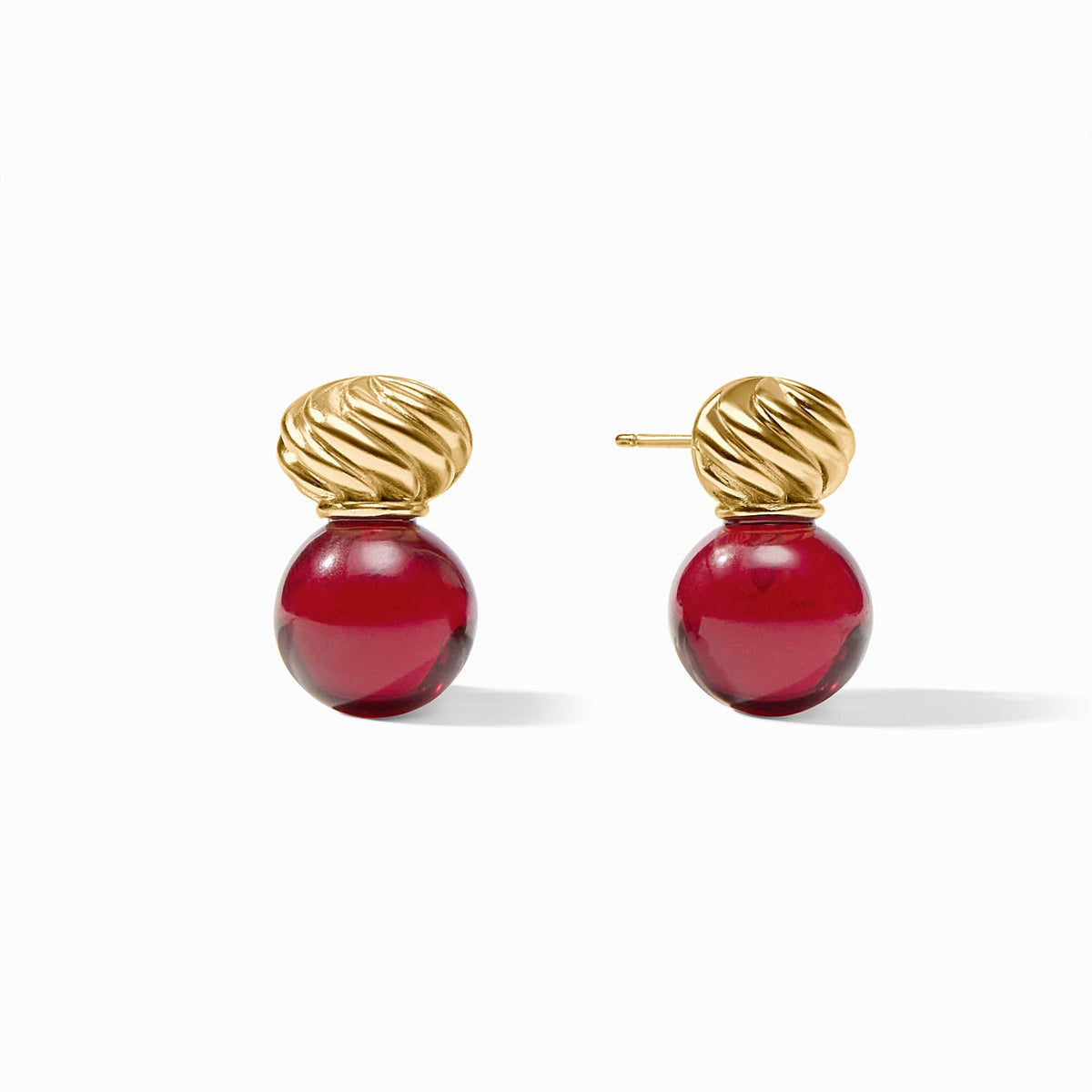 Julie Vos - Ravello Midi Earring, Cranberry