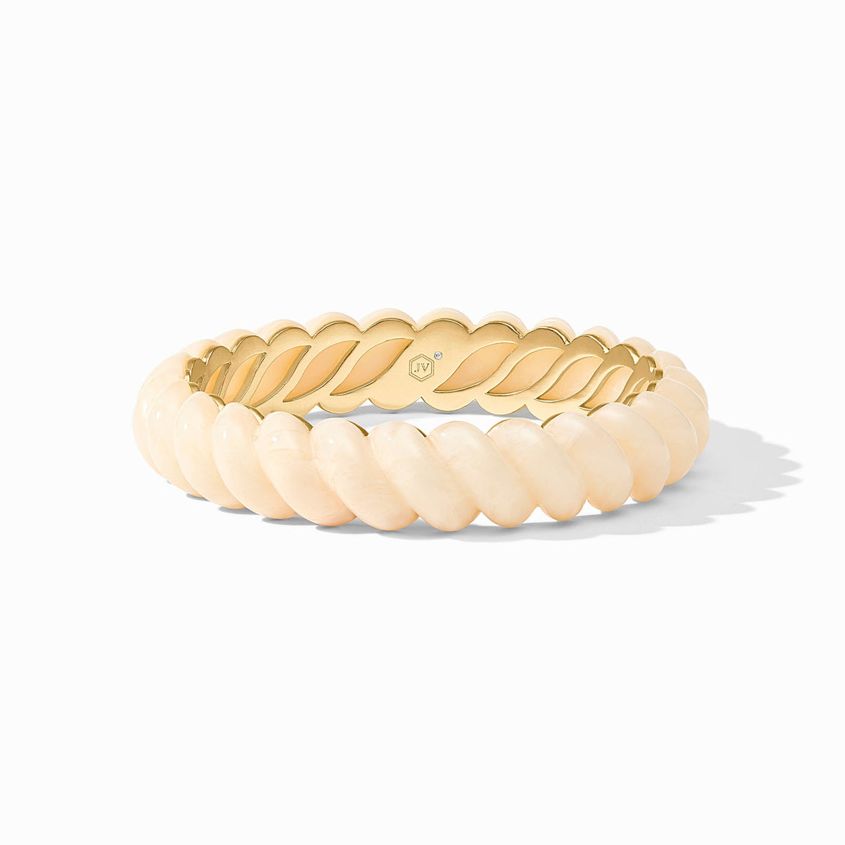 Julie Vos - Ravello Statement Bangle, Ivory / Large