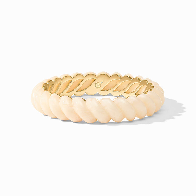 Julie Vos - Ravello Statement Bangle, Ivory / Large