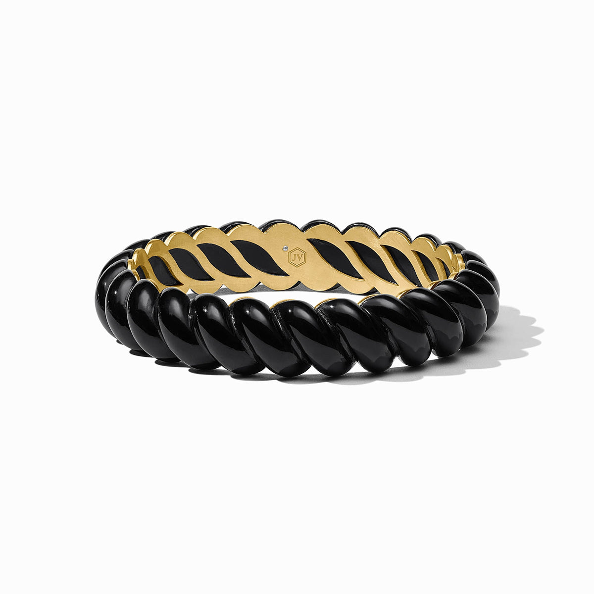 Julie Vos - Ravello Statement Bangle, Obsidian Black / Large