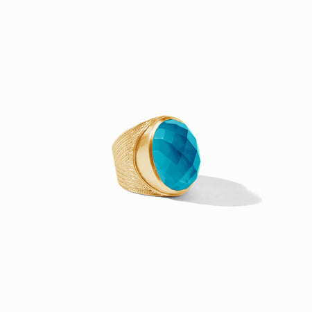 Verona Statement Ring with Iridescent Tanzanite Blue