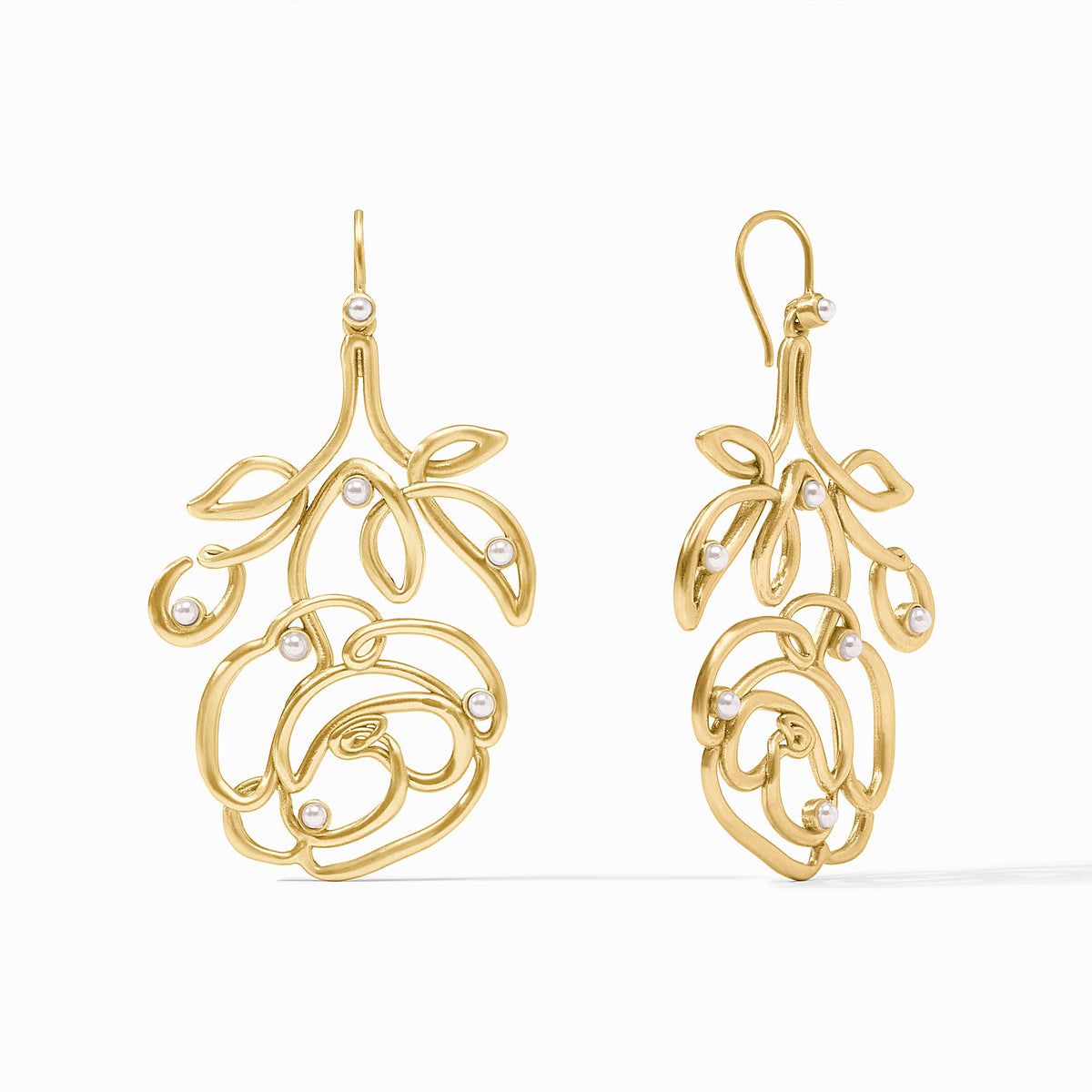 Rose Calligraphy Earring