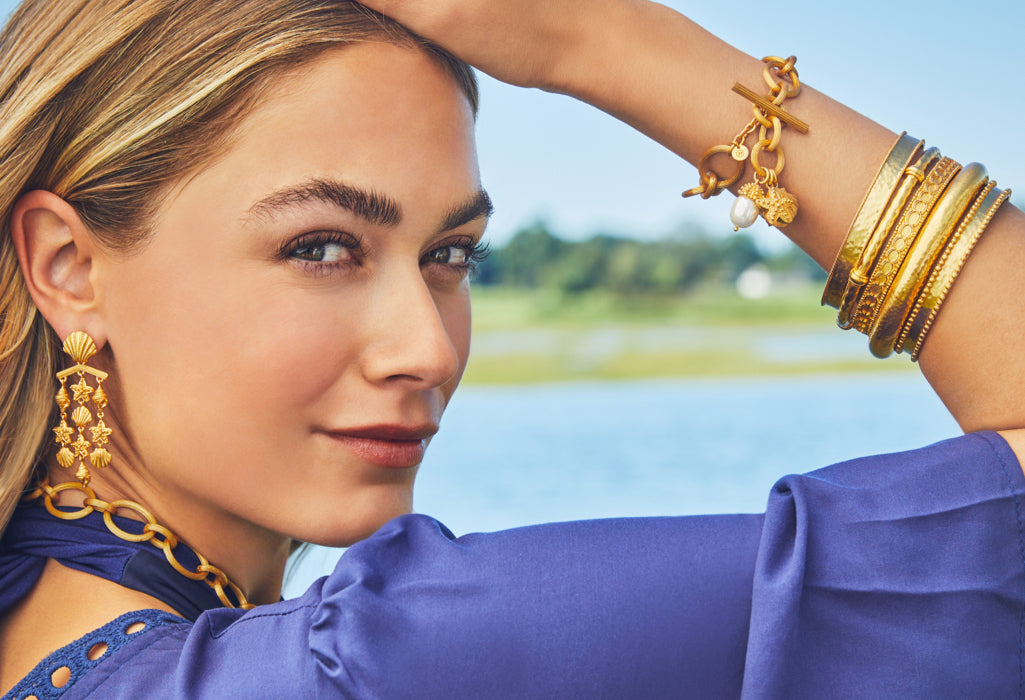 Aurora Hoop & Charm Earring