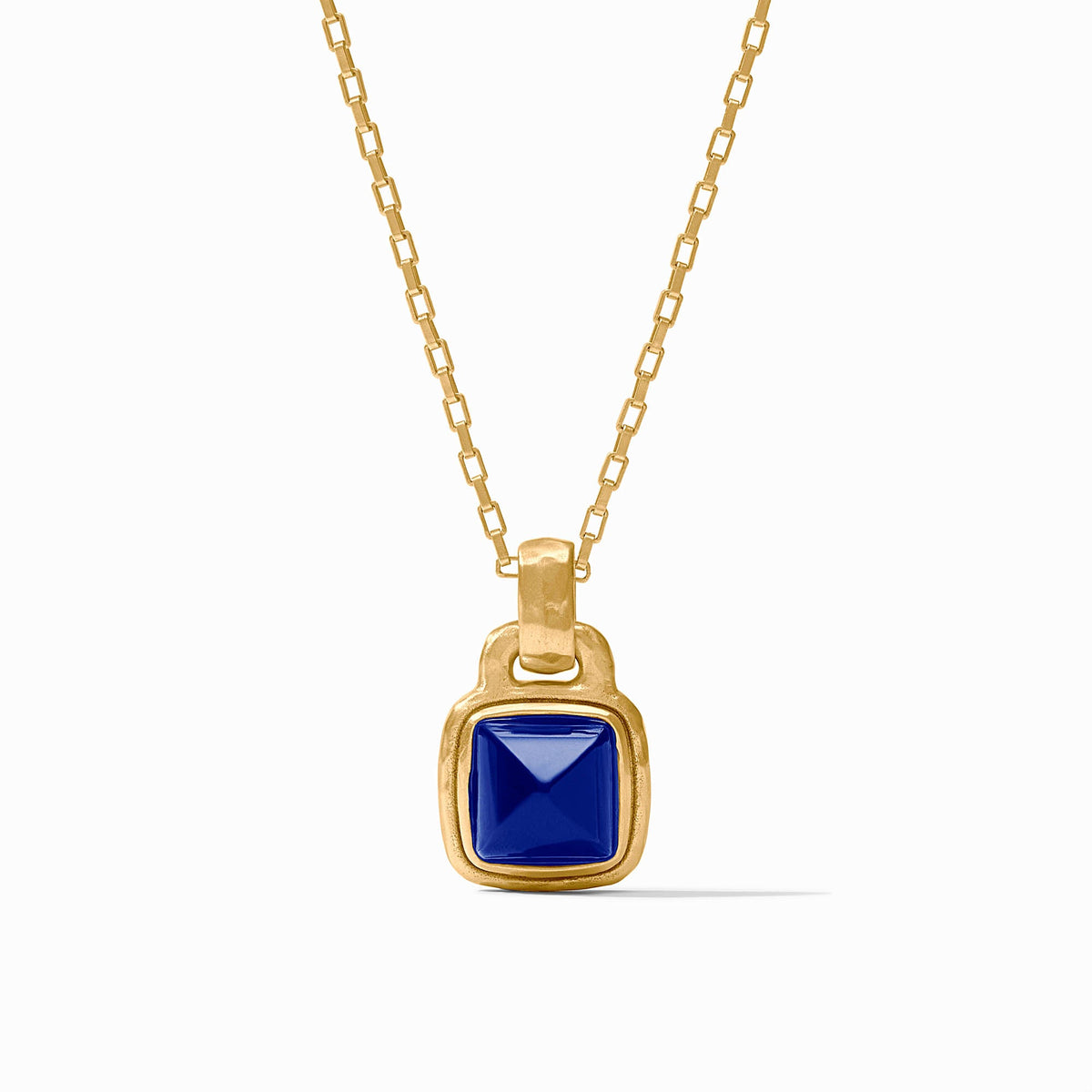 Julie Vos - Sahara Solitaire Necklace, Iridescent Sapphire Blue