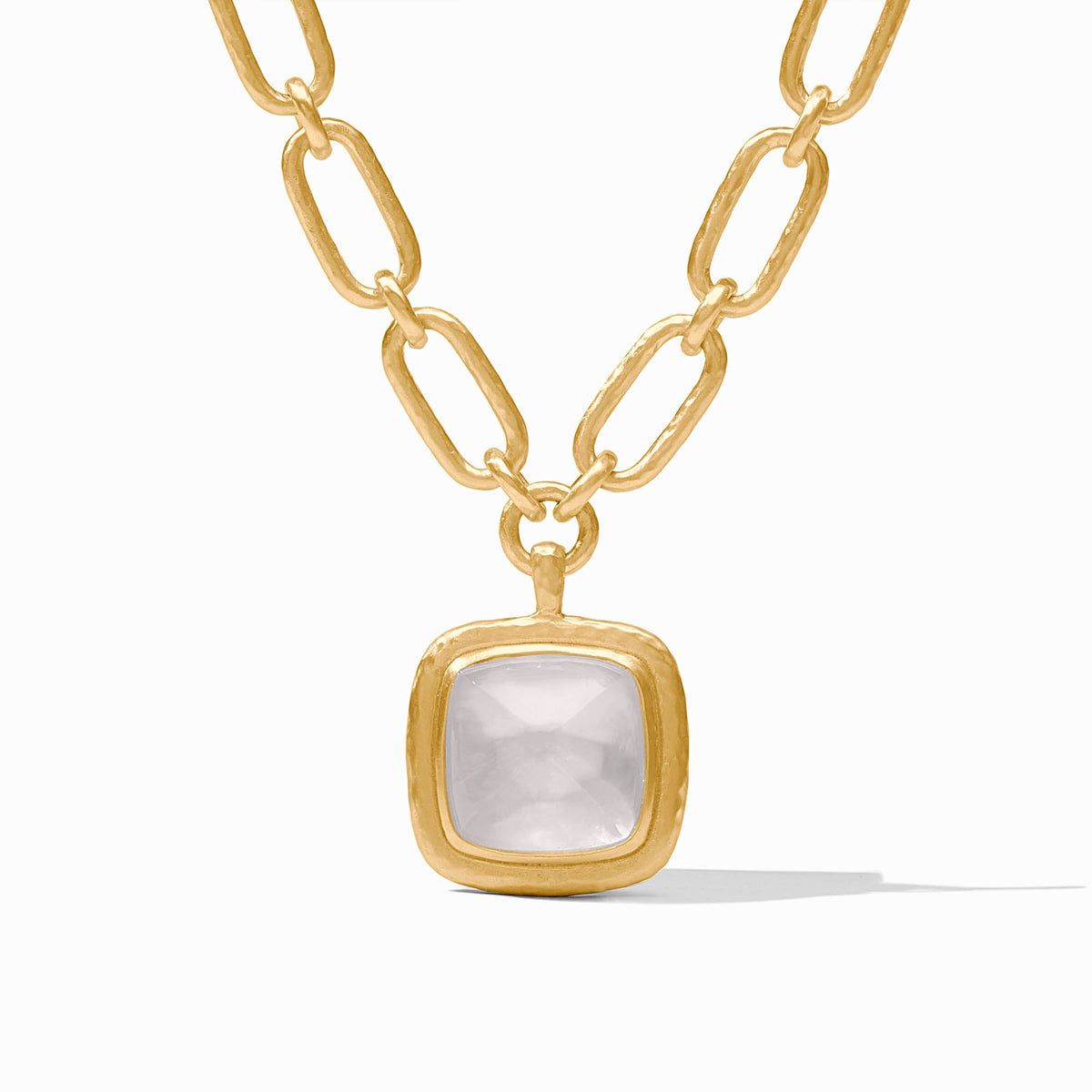Julie Vos - Sahara Statement Necklace, Iridescent Clear Crystal
