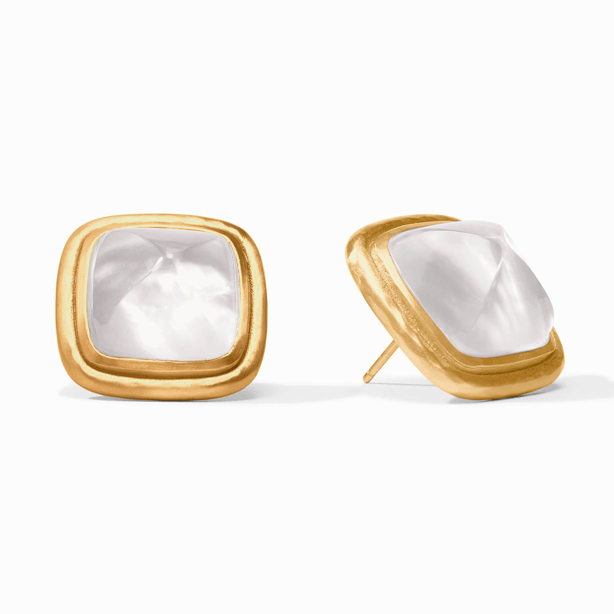 Julie Vos - Sahara Stone Stud, Iridescent Clear Crystal
