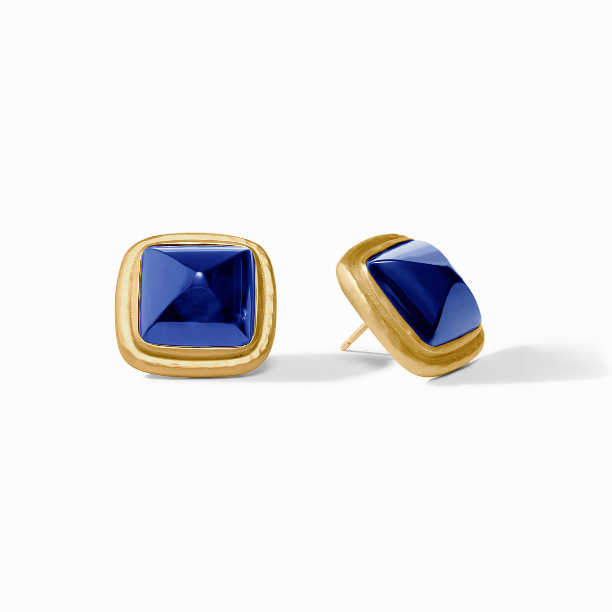Julie Vos - Sahara Stone Stud, Iridescent Sapphire Blue