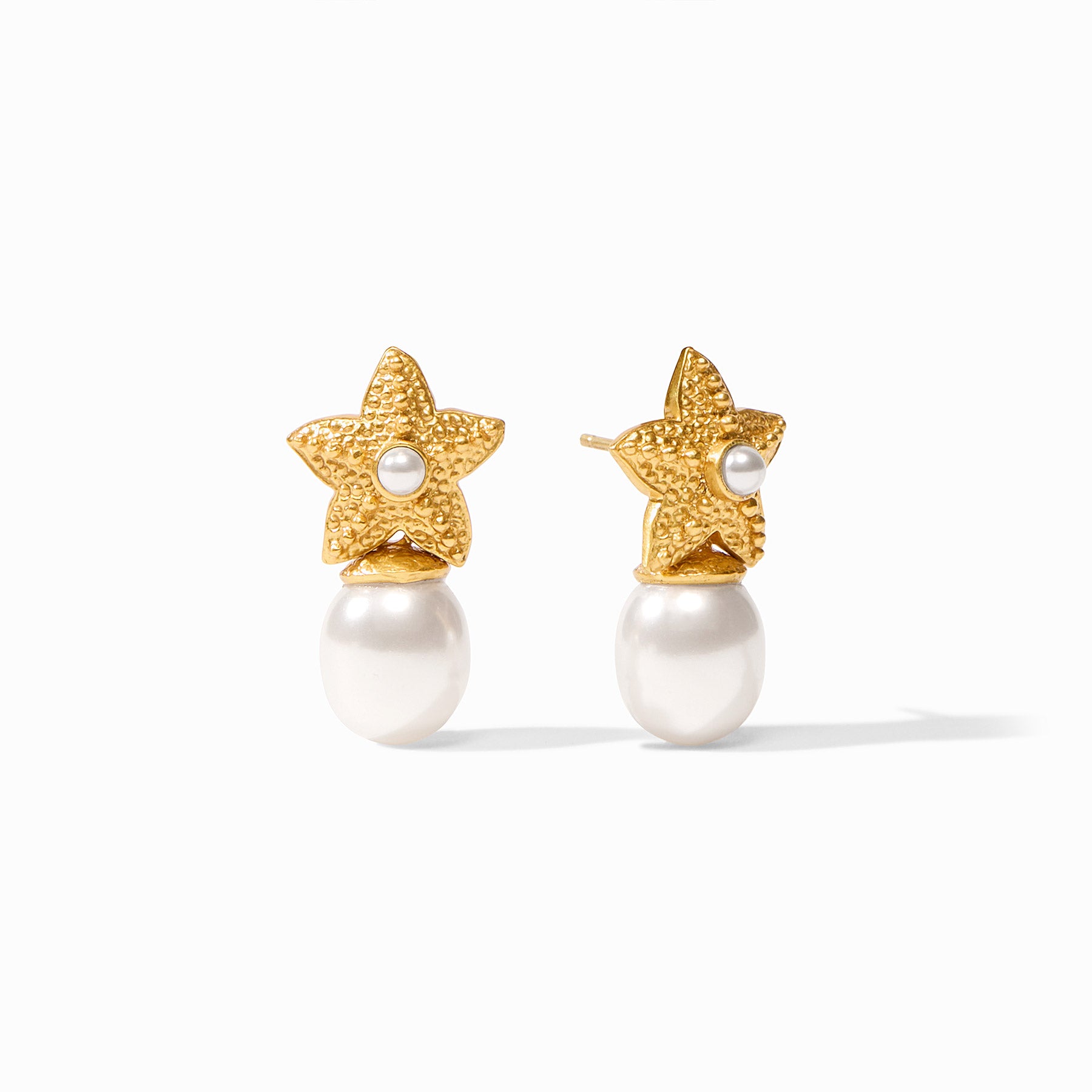 Julie Vos - Sanibel Starfish Pearl Drop Earring, Pearl