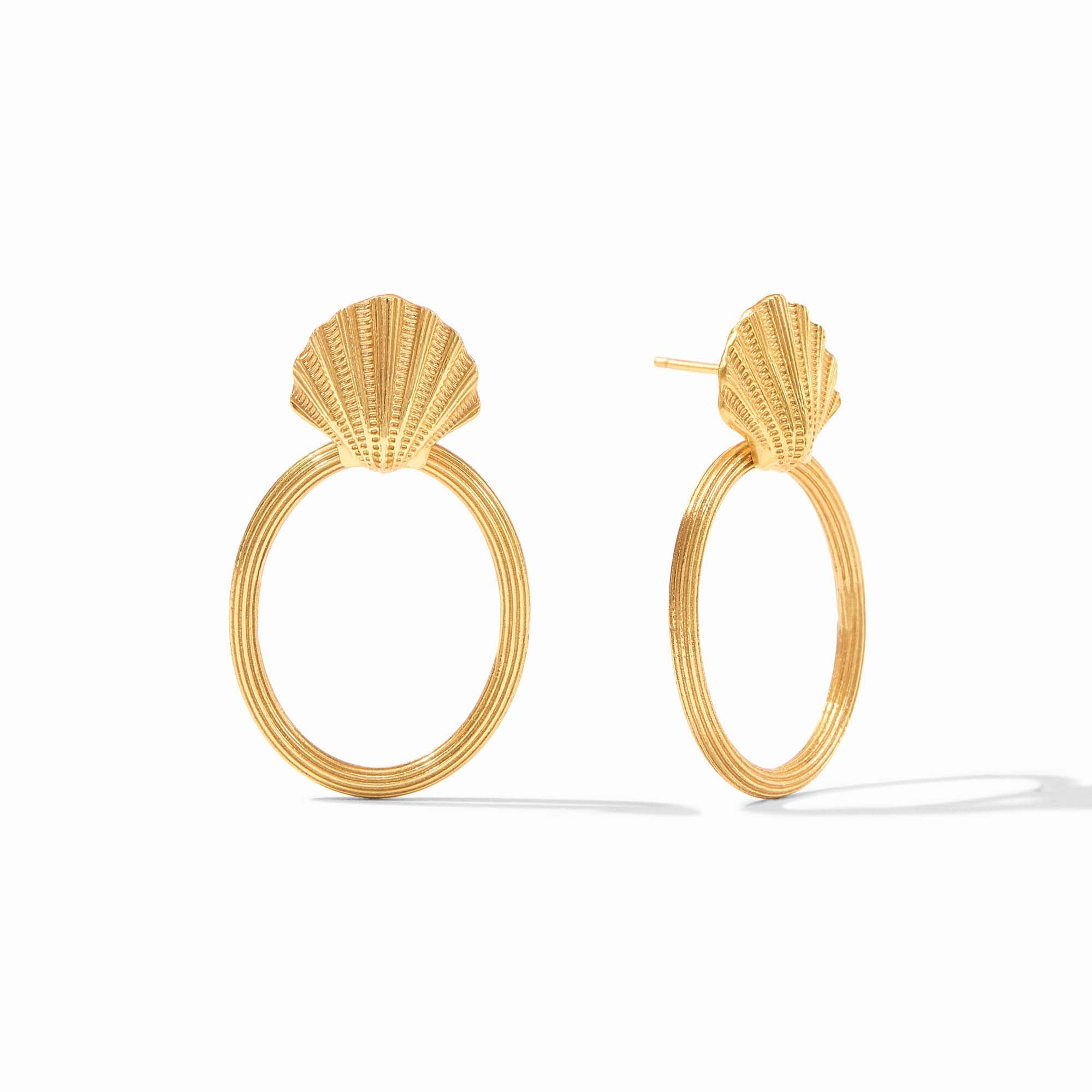 Sanibel Shell Doorknocker Earrings | Julie Vos