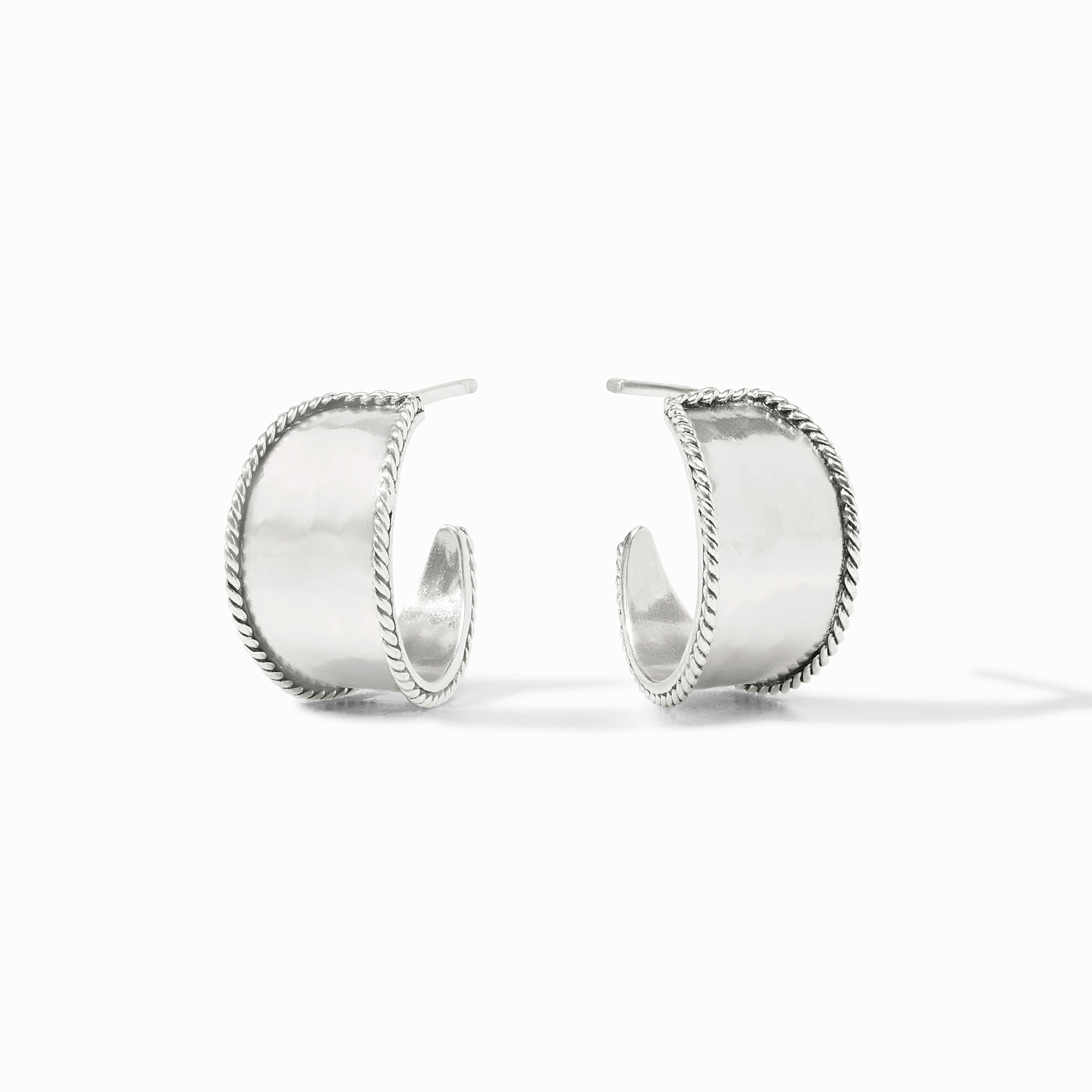 Savoy Silver Hoop Earrings | Julie Vos