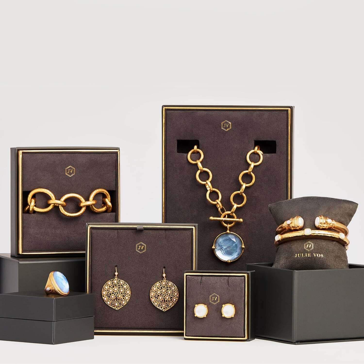 Aurora Hoop & Charm Earring