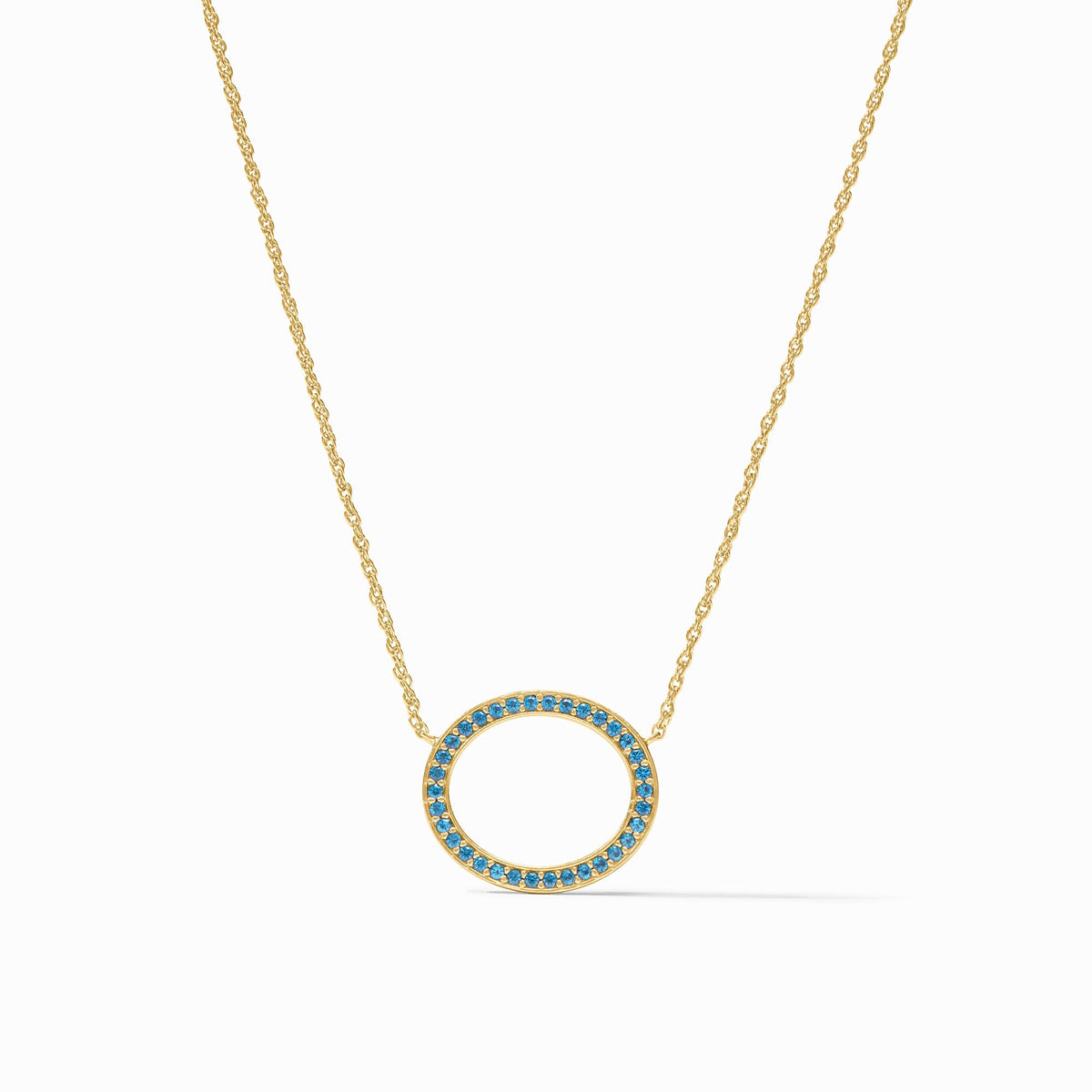 Julie Vos - Stardust Delicate Necklace, Light Sapphire Blue