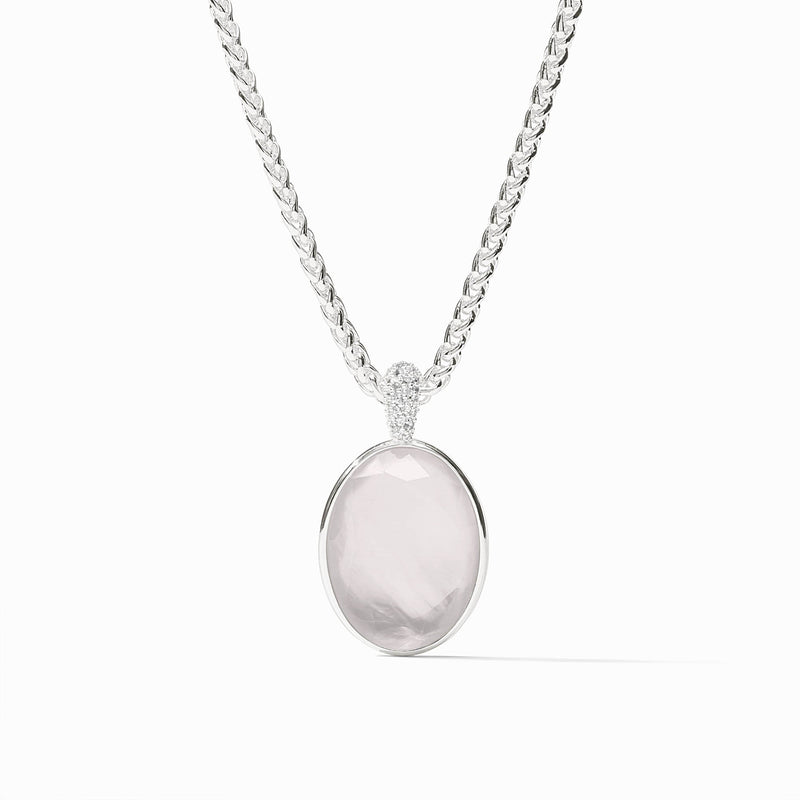 Julie Vos - Stardust Statement Necklace, Iridescent Clear Crystal