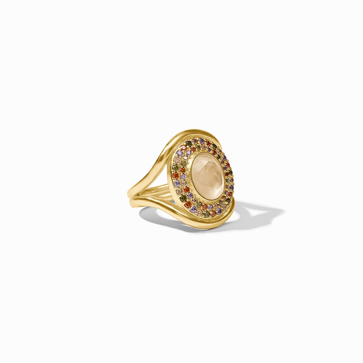 Julie Vos - Stardust Statement Ring, Iridescent Champagne / 9