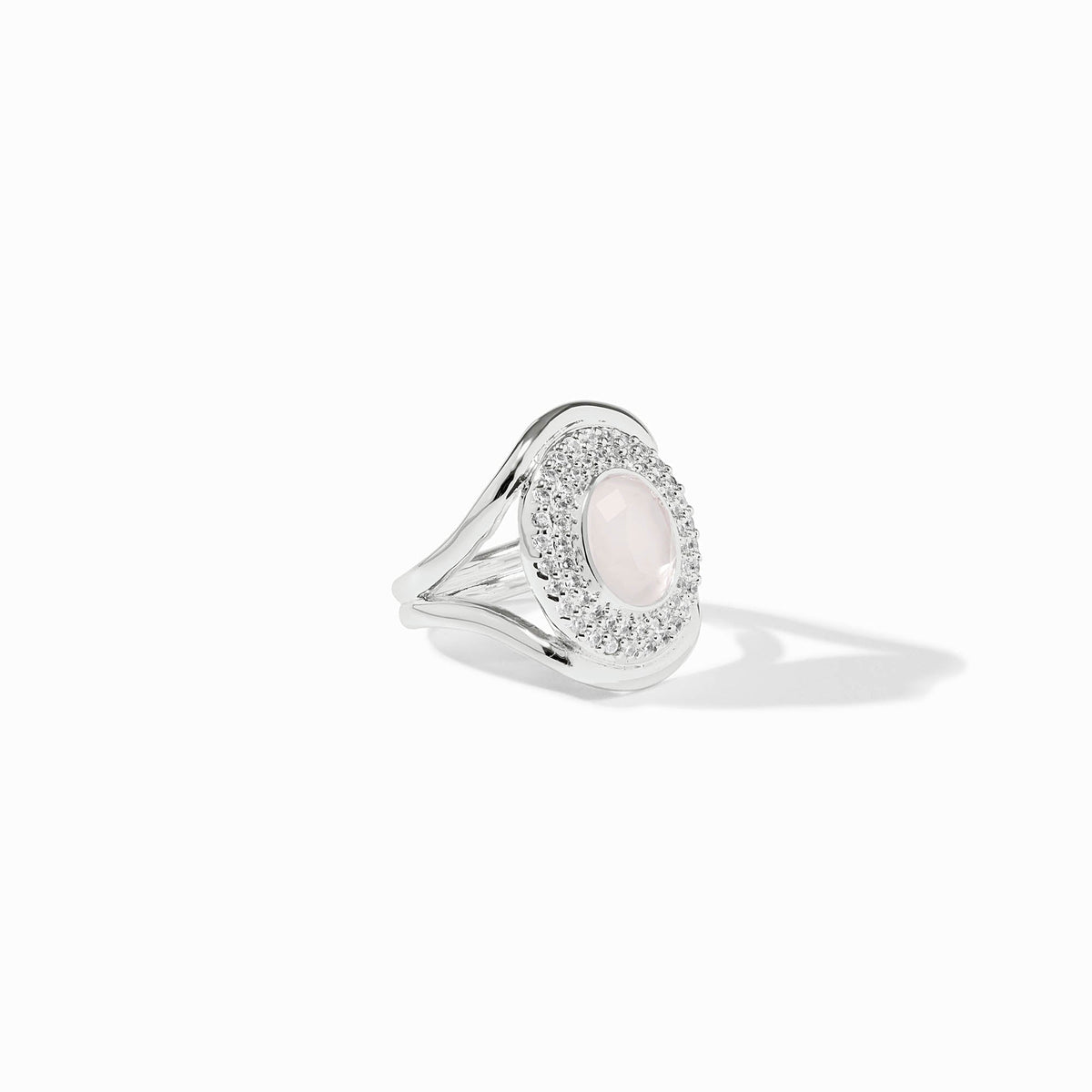 Julie Vos - Stardust Statement Ring, Iridescent Clear Crystal / 9
