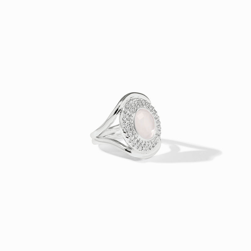 Julie Vos - Stardust Statement Ring, Iridescent Clear Crystal / 9