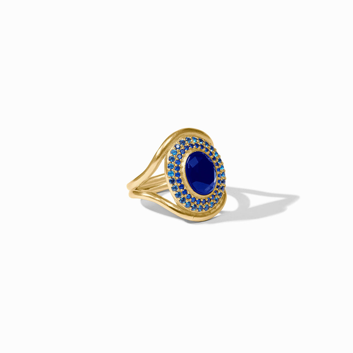 Julie Vos - Stardust Statement Ring, Iridescent Sapphire Blue / 9