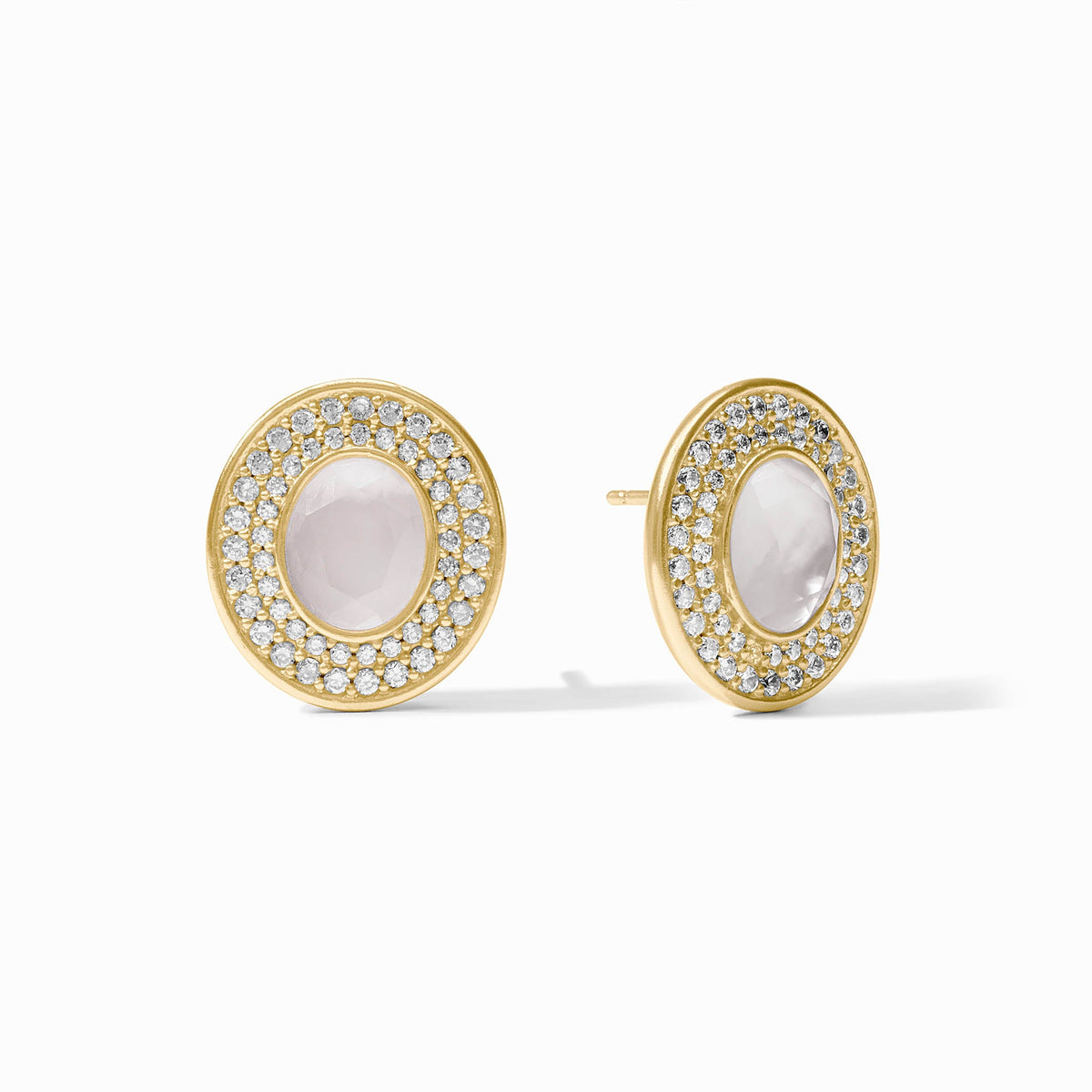 Julie Vos - Stardust Stud, Iridescent Clear Crystal