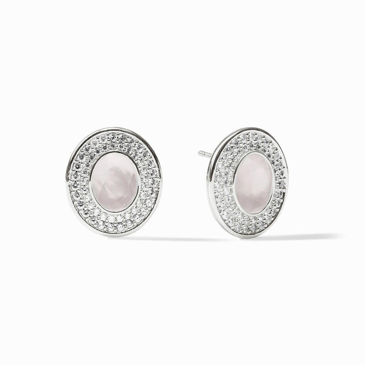 Julie Vos - Stardust Stud, Iridescent Clear Crystal