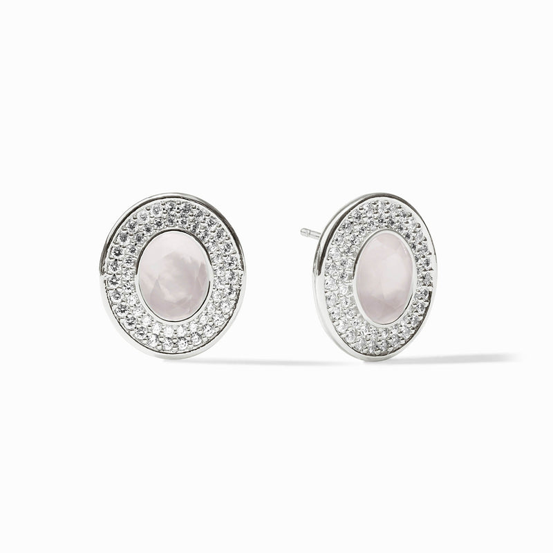 Julie Vos - Stardust Stud, Iridescent Clear Crystal