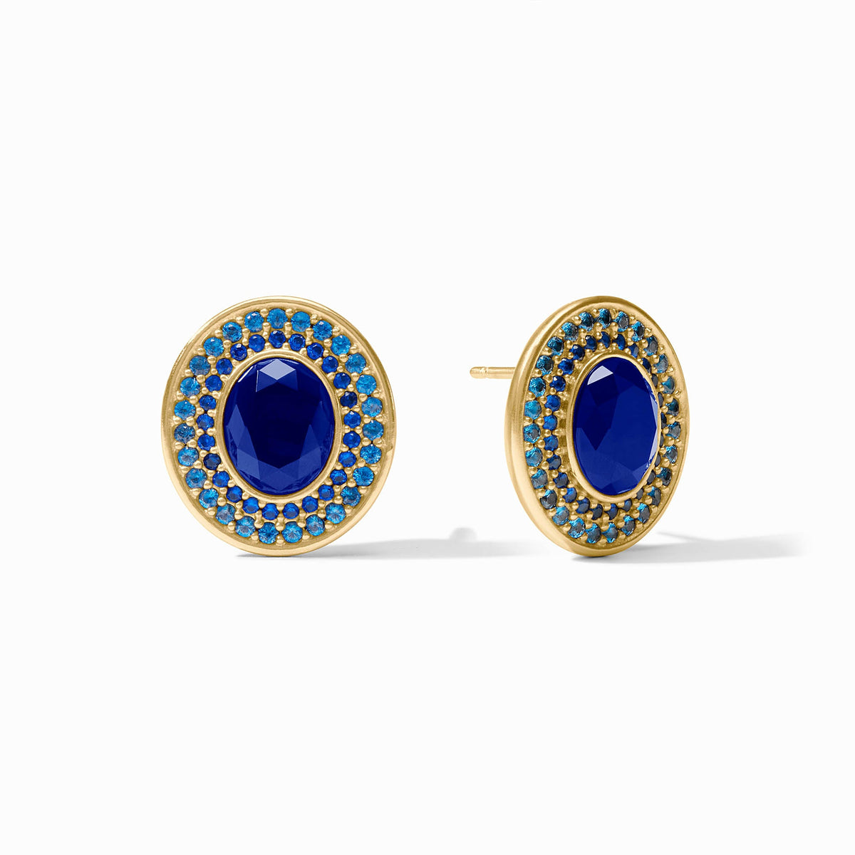 Julie Vos - Stardust Stud, Iridescent Sapphire Blue