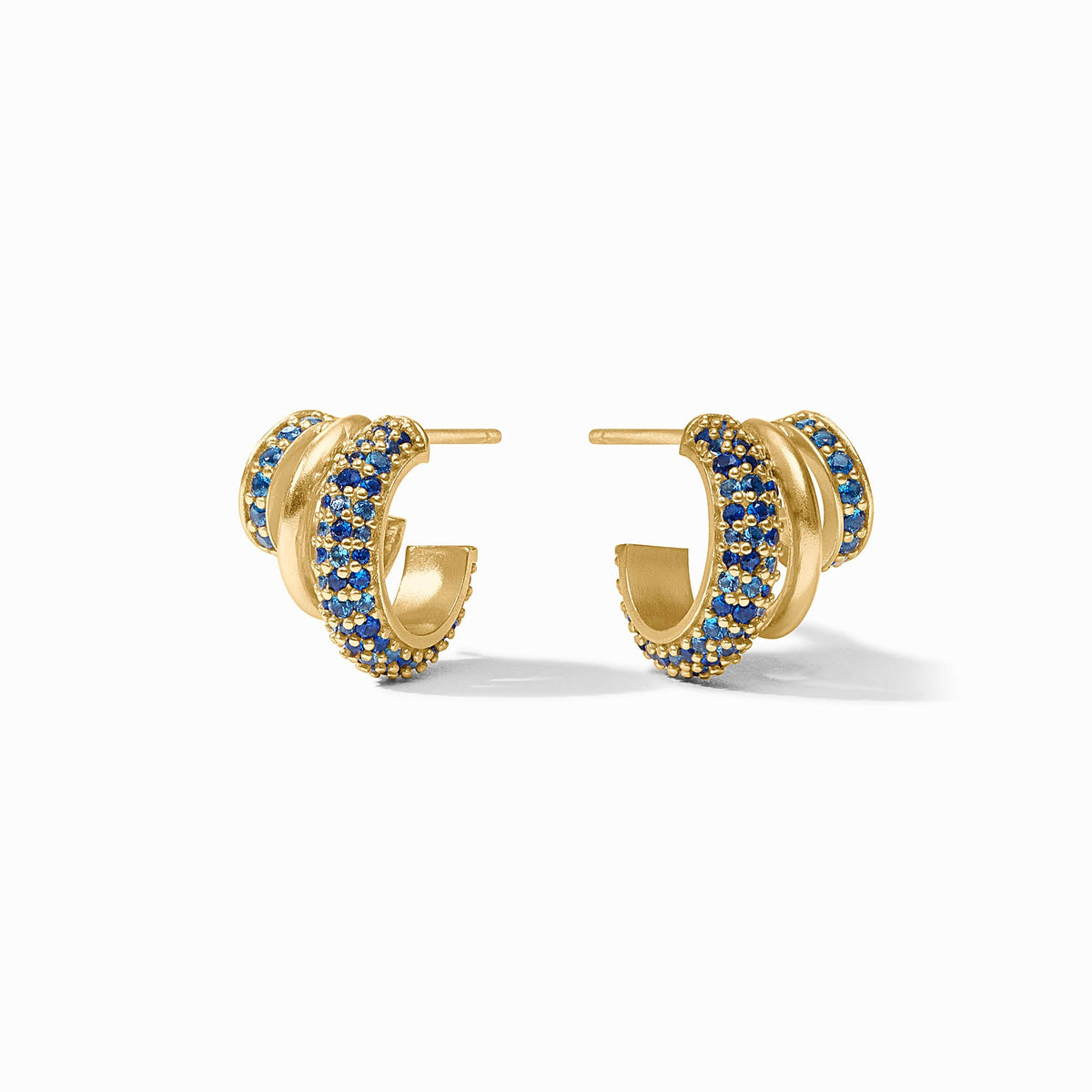 Julie Vos - Stardust Triple Hoop, Sapphire Blue