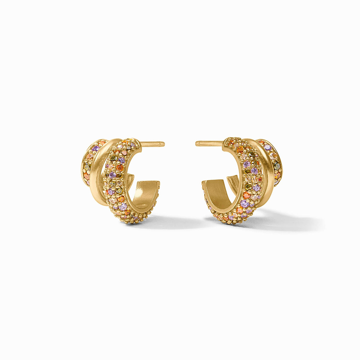Julie Vos - Stardust Triple Hoop, Multi-Stone