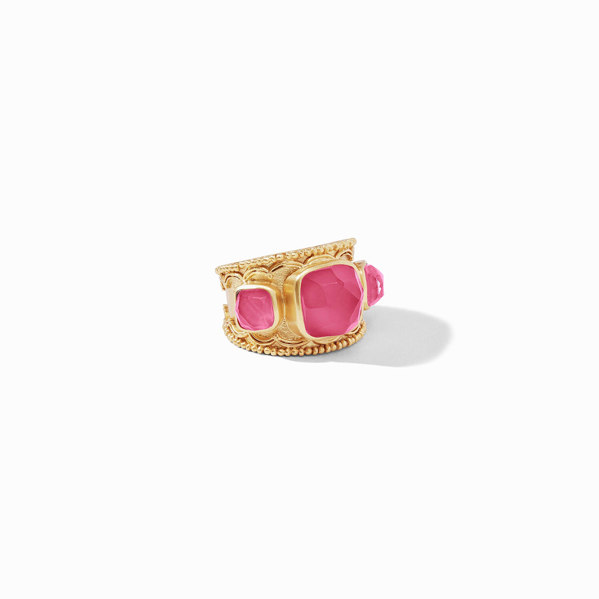 Julie Vos - Trieste Statement Ring, Iridescent Raspberry / 8