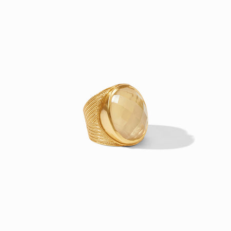 Verona Statement Ring with Iridescent Emerald Green