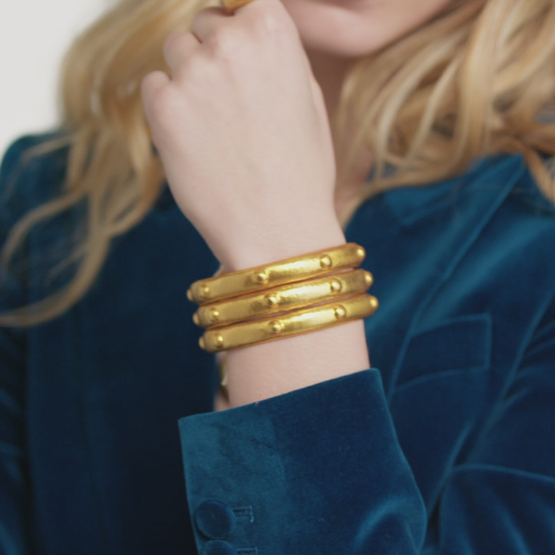 Solara Gold Bangle | Julie Vos