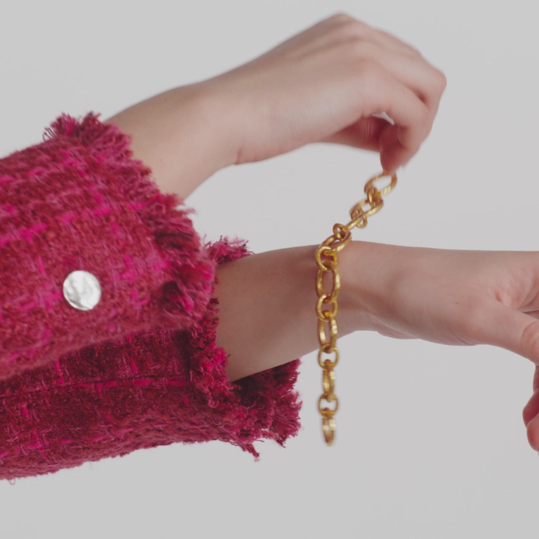 Catalina Demi Link Gold Bracelet | Julie Vos