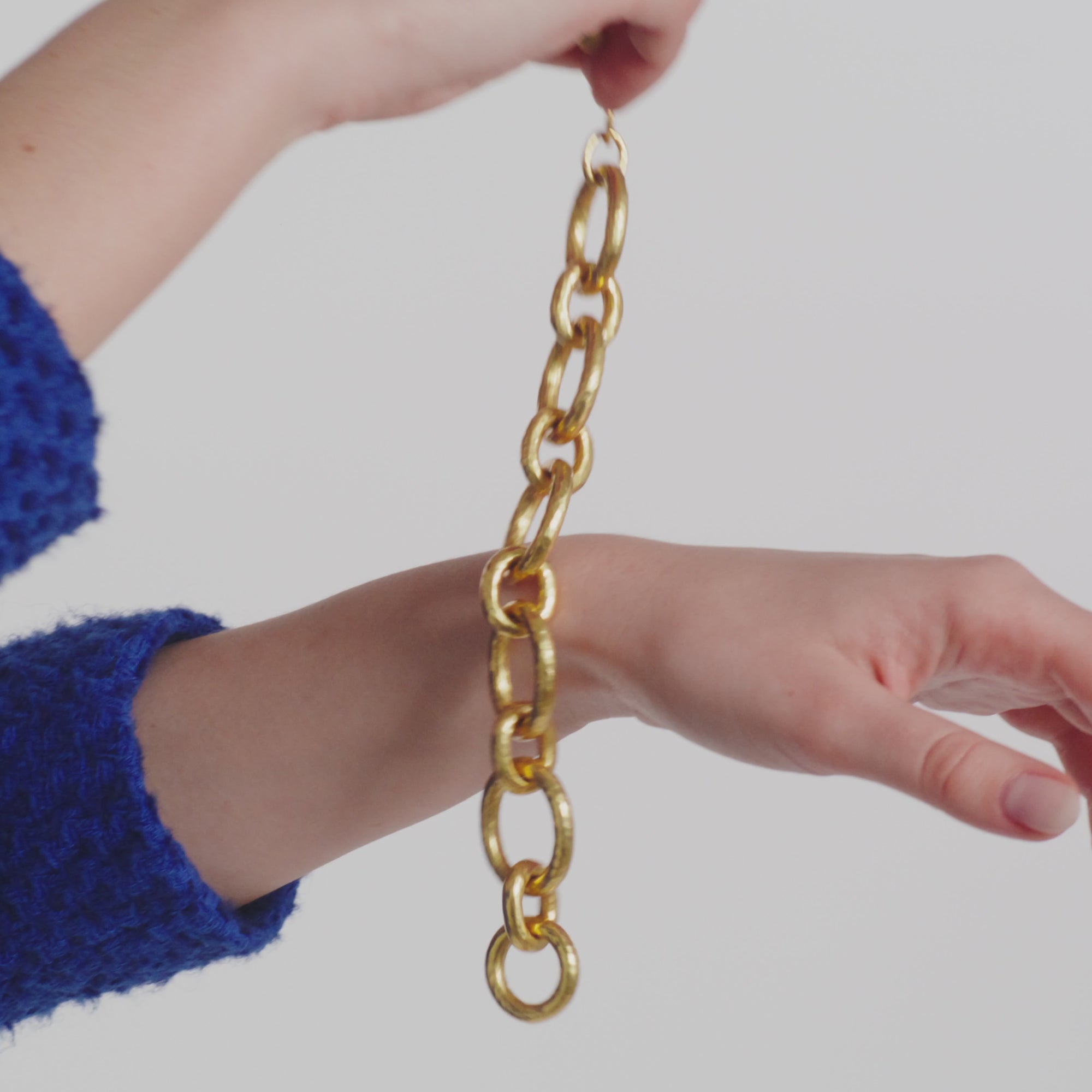 Cannes Gold Link Bracelet