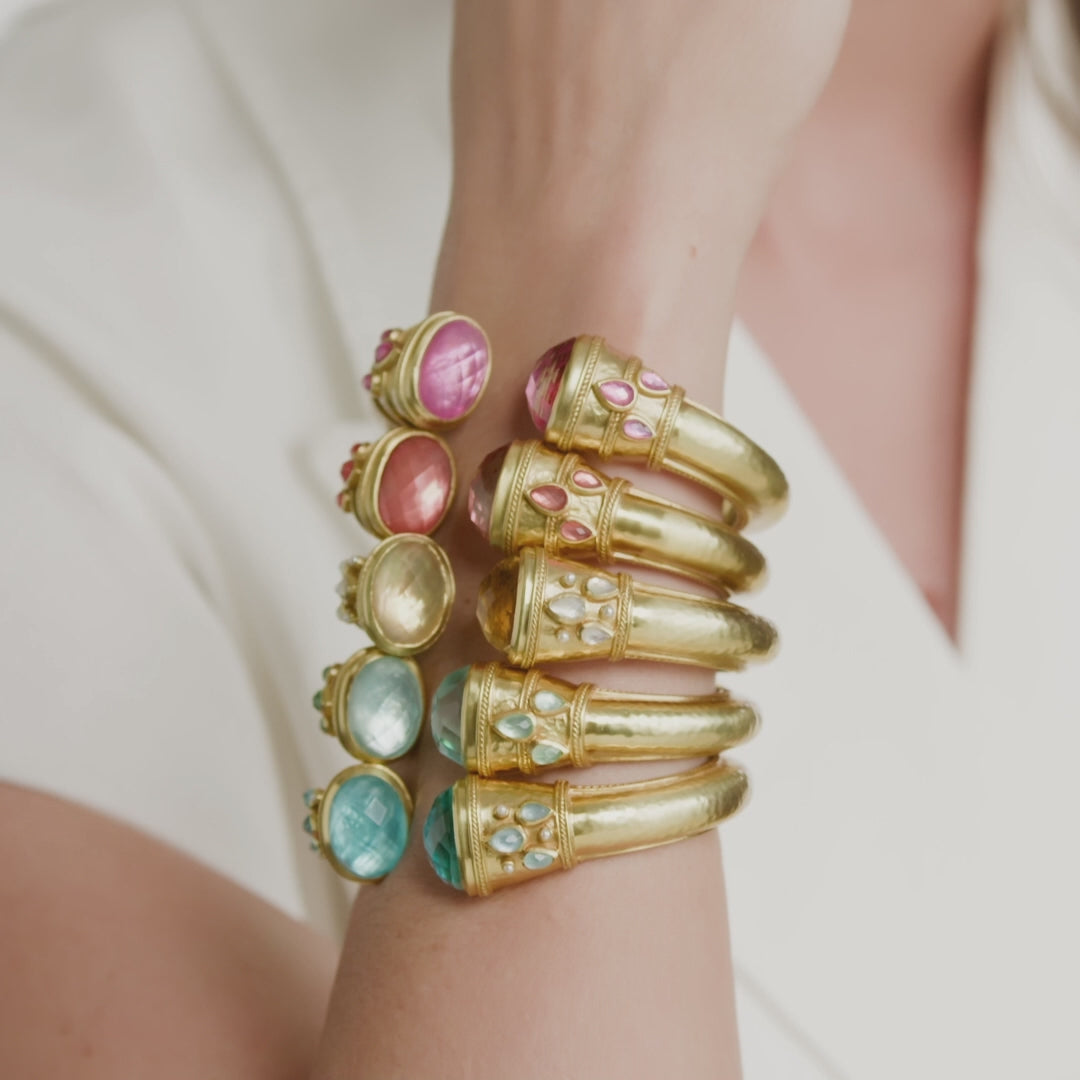 Cannes Hinged Cuff Bracelet | Julie Vos