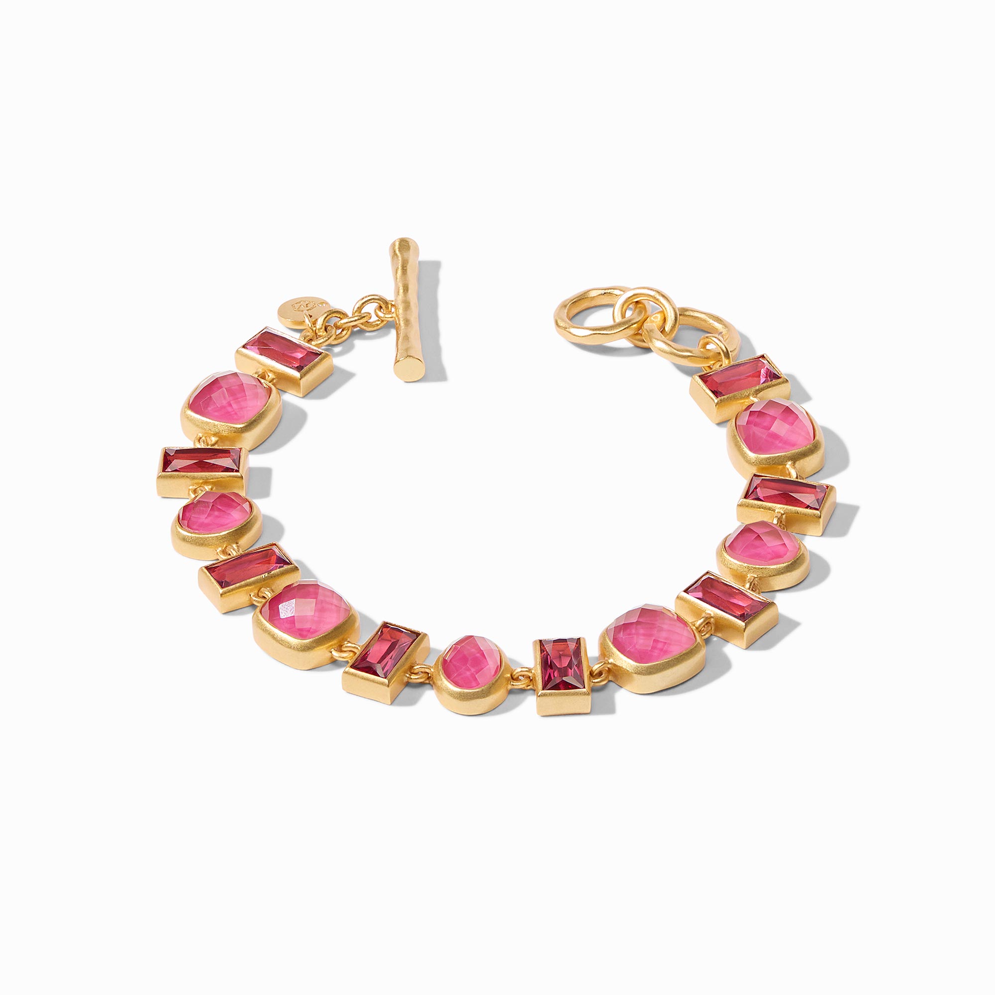 Julie Vos - Antonia Tennis Bracelet, Iridescent Raspberry