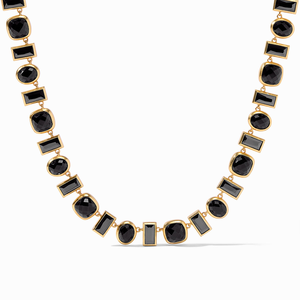 Julie Vos - Antonia Tennis Necklace, Obsidian Black