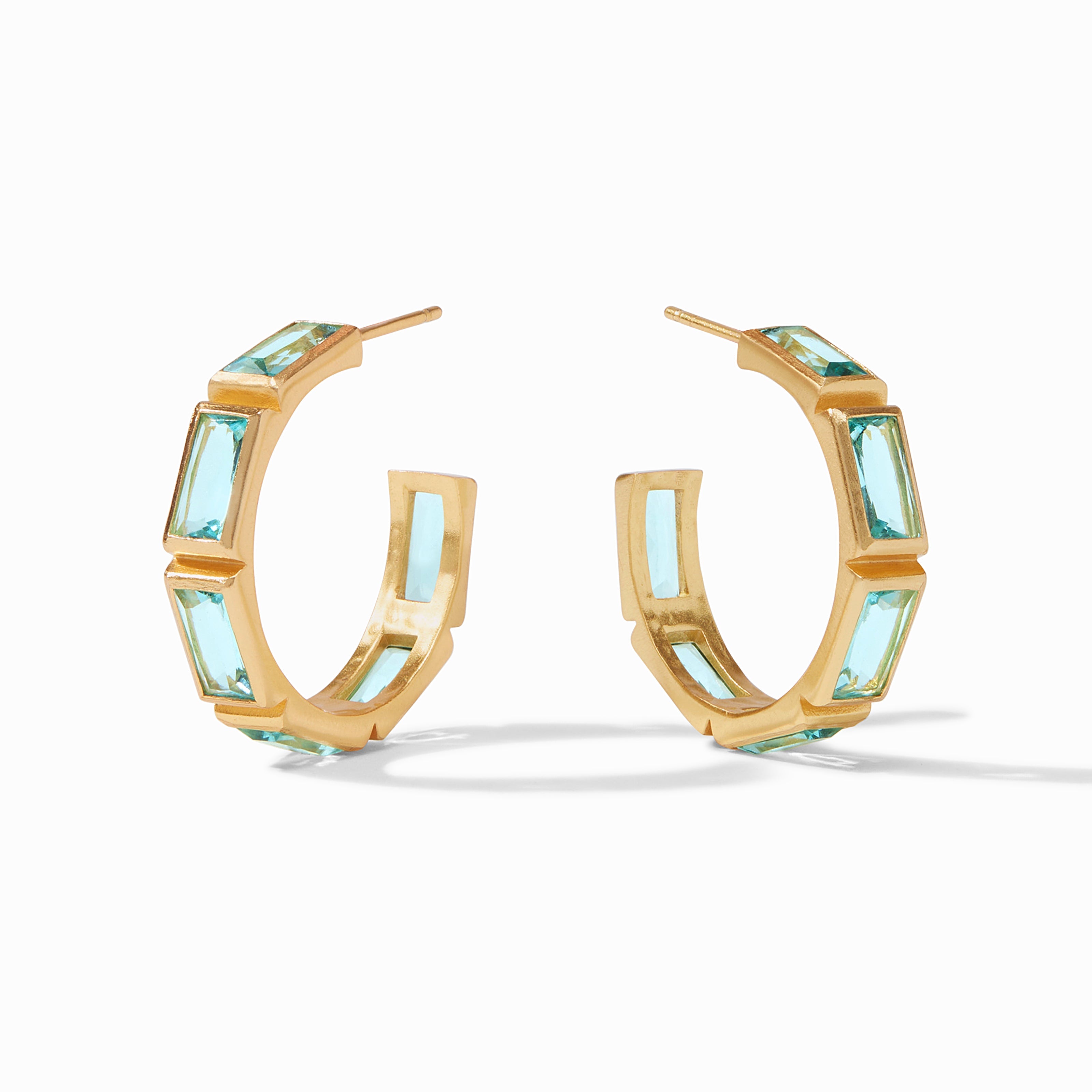 Antonia Hoop Medium Gold Hoop Earrings Julie Vos