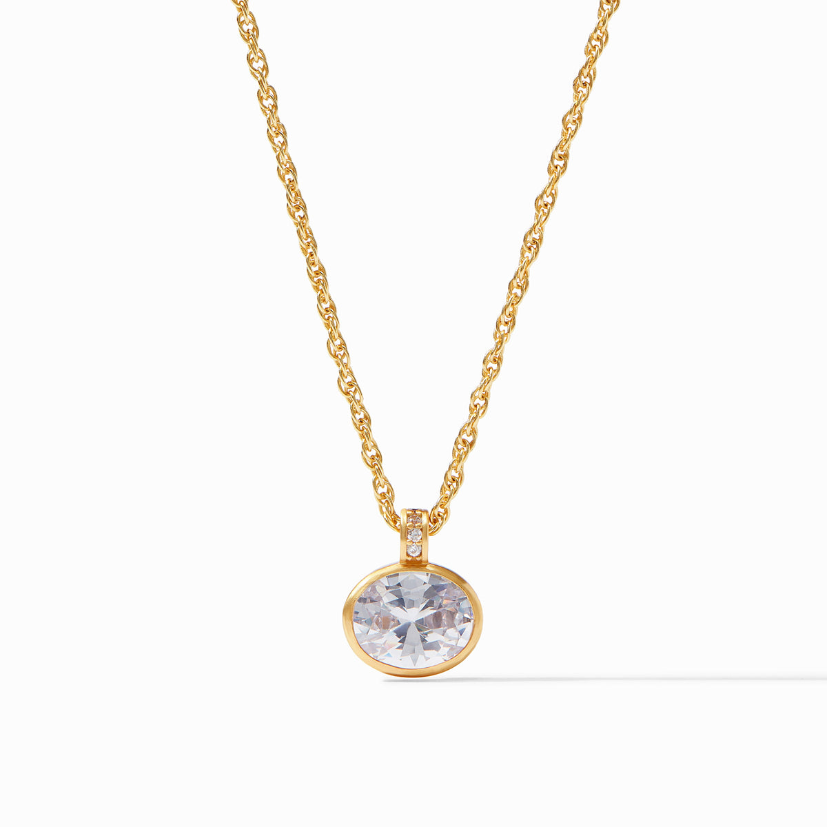 Julie Vos - Antonia Solitaire Necklace, CZ