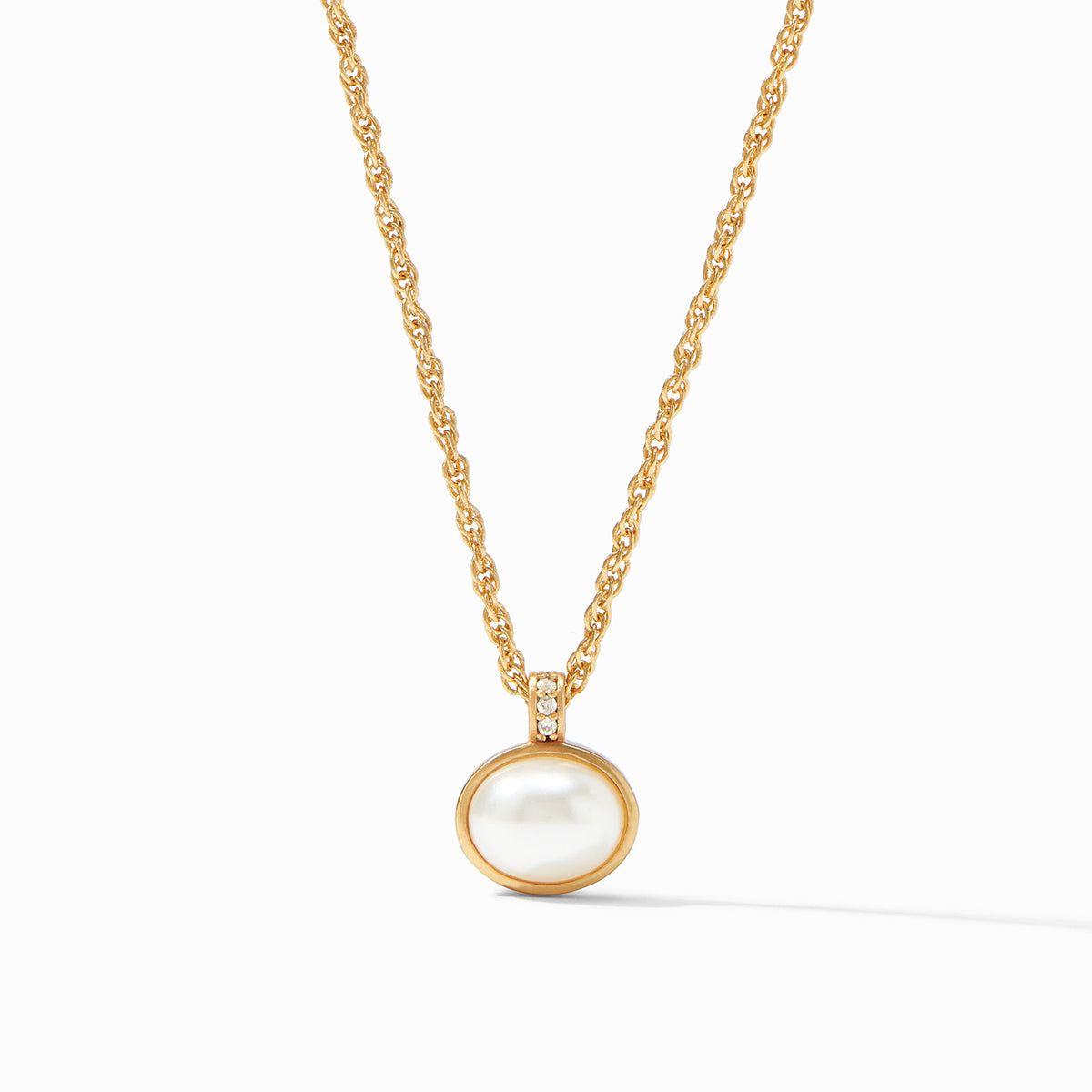 Julie Vos - Antonia Solitaire Necklace, Pearl