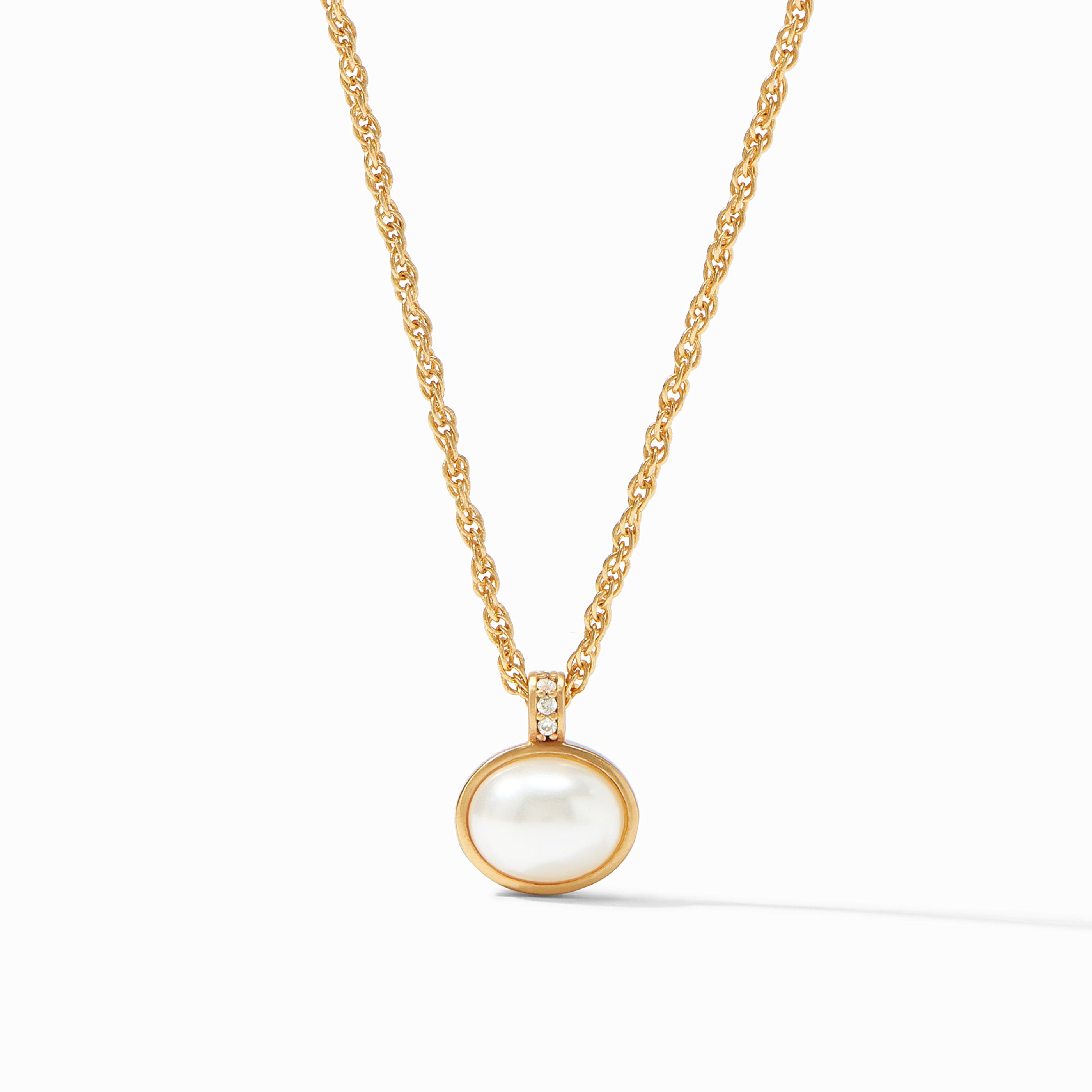 Julie Vos - Antonia Solitaire Necklace, Pearl