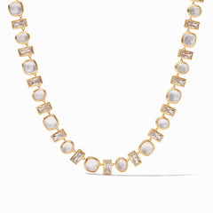 Julie Vos - Antonia Tennis Necklace, Iridescent Clear Crystal