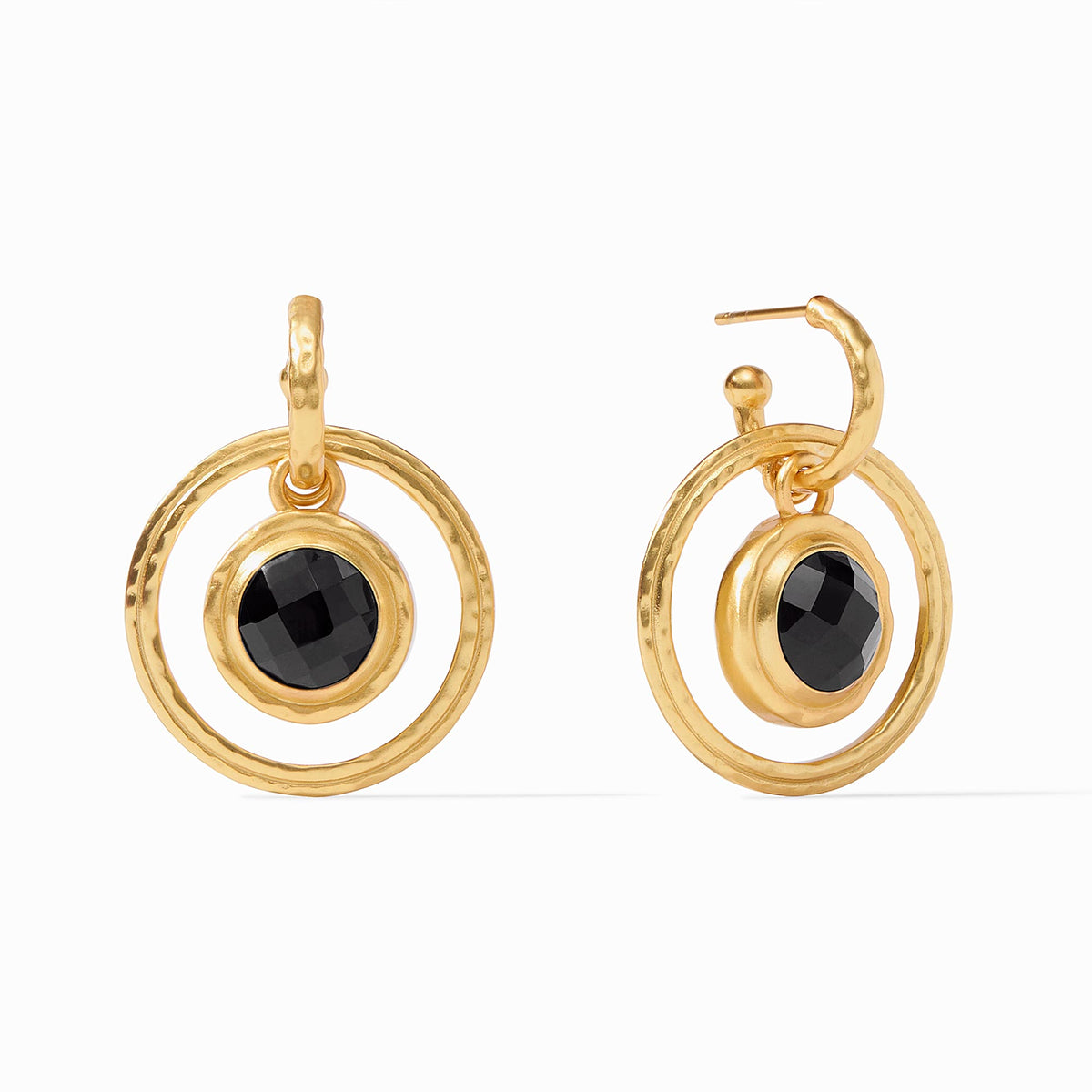 Julie Vos - Astor 6-in-1 Charm Earring, Obsidian Black