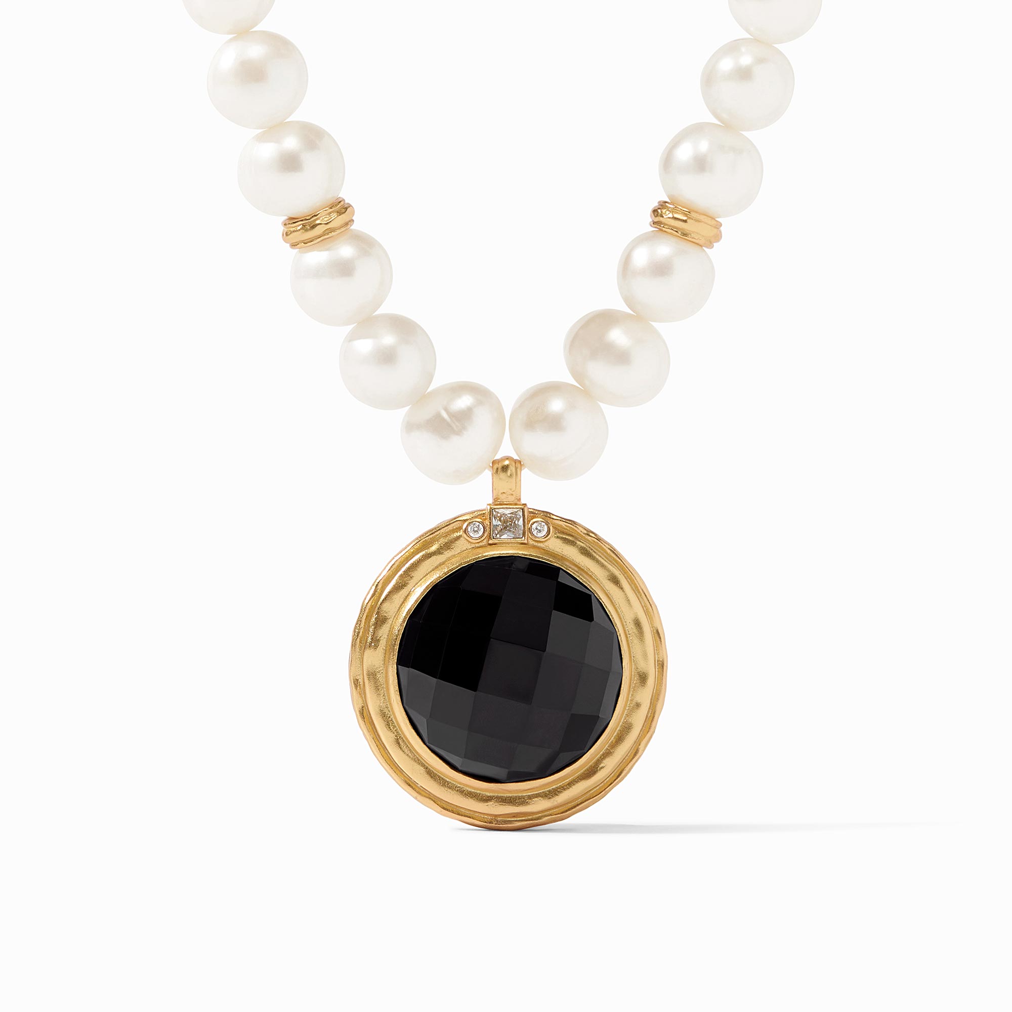 Julie Vos - Astor Statement Necklace, Obsidian Black