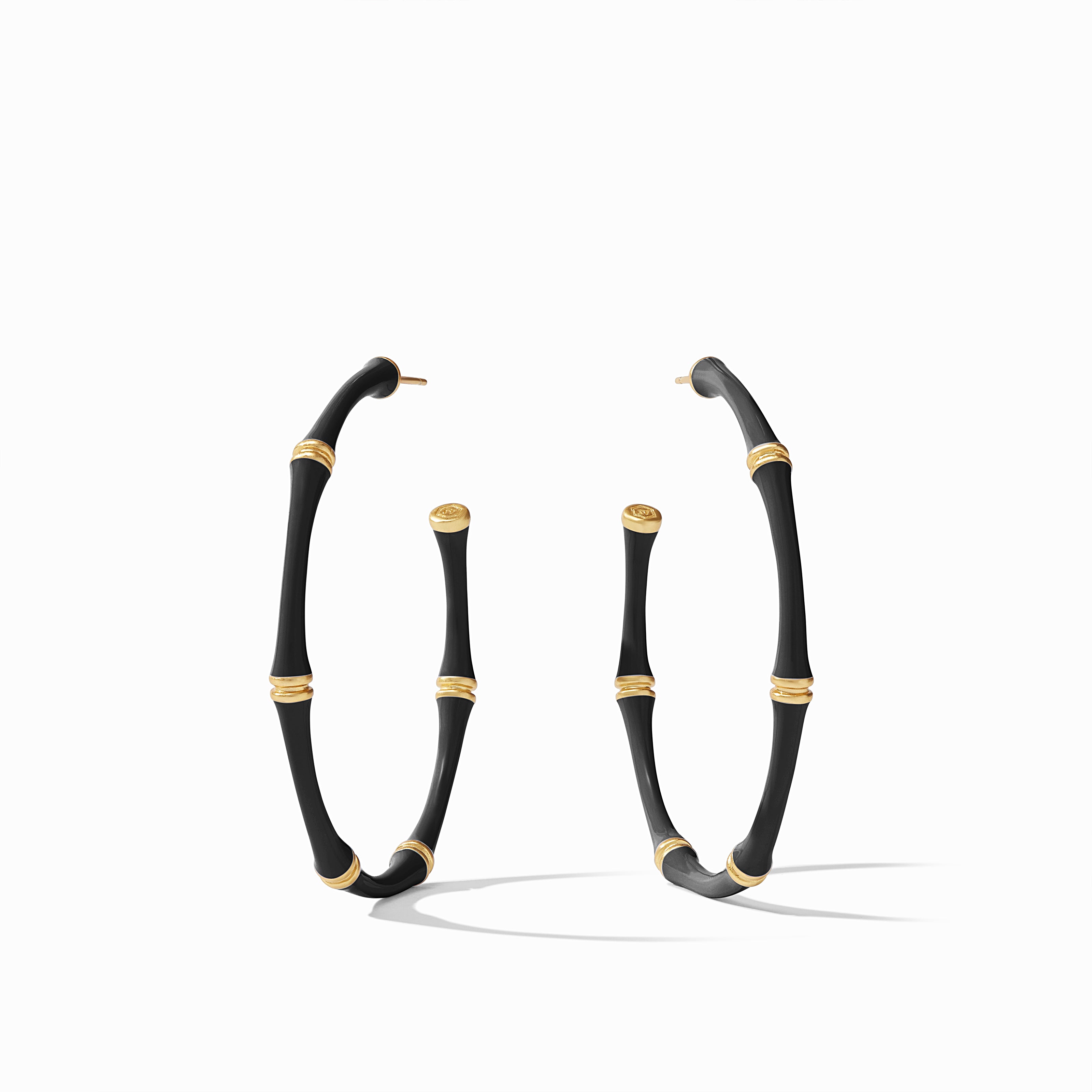 Black 2024 bamboo earrings