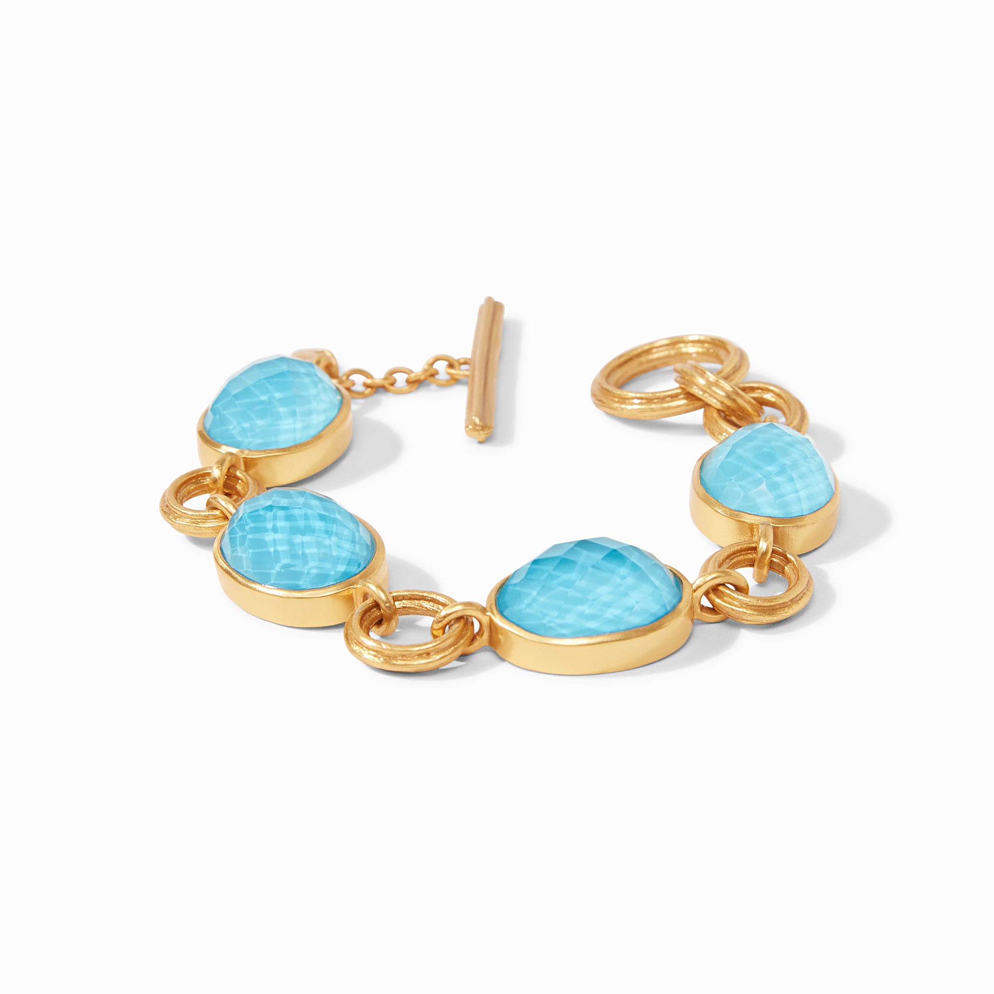 Julie Vos - Barcelona Bracelet, Iridescent Pacific Blue